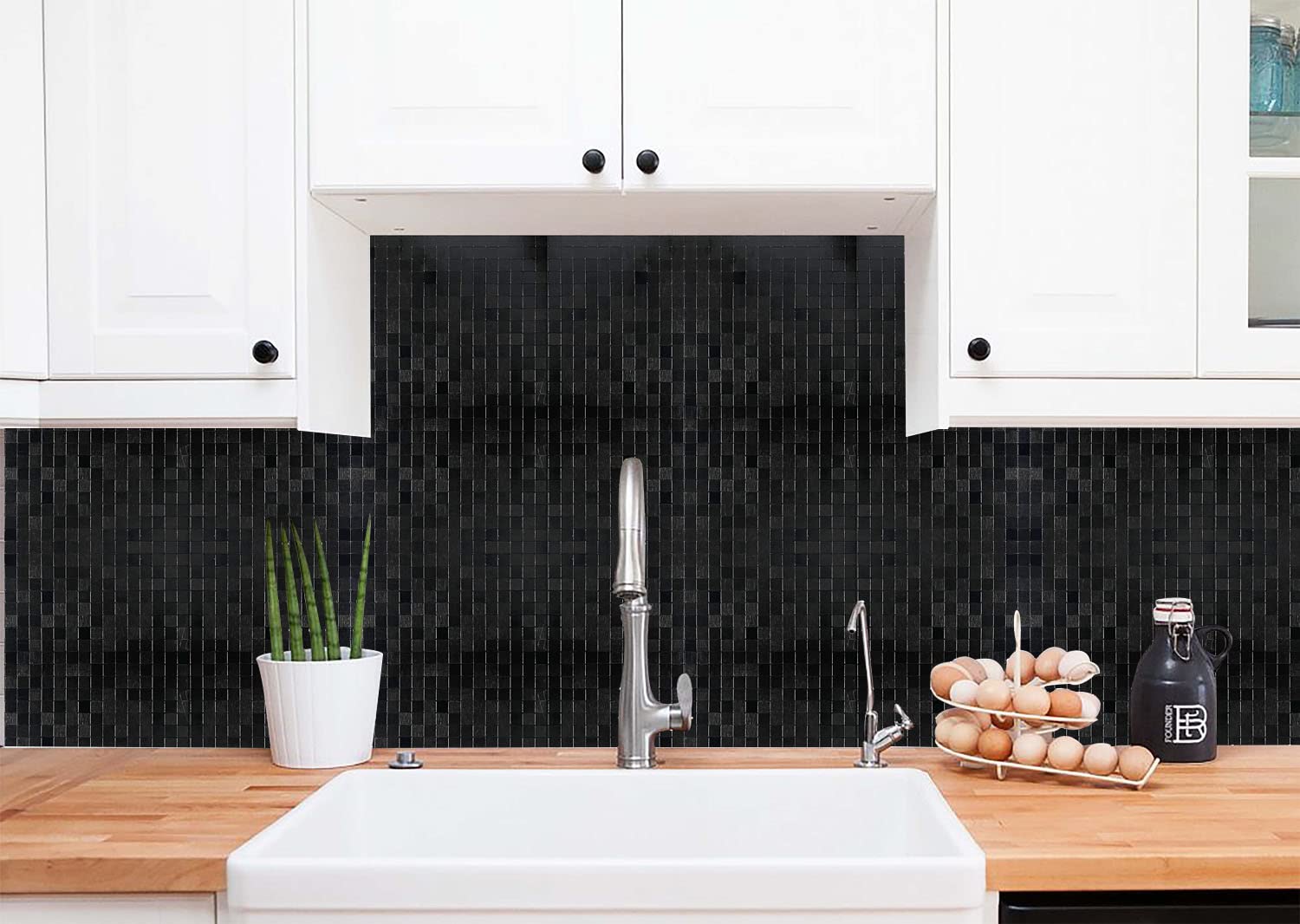 10 Sheets Self-Adhesive Aluminum Mosaic Peel And Stick Metal Tiles 3D Wall Sticker Panel Backsplash For Kitchen & Bathroom (12''