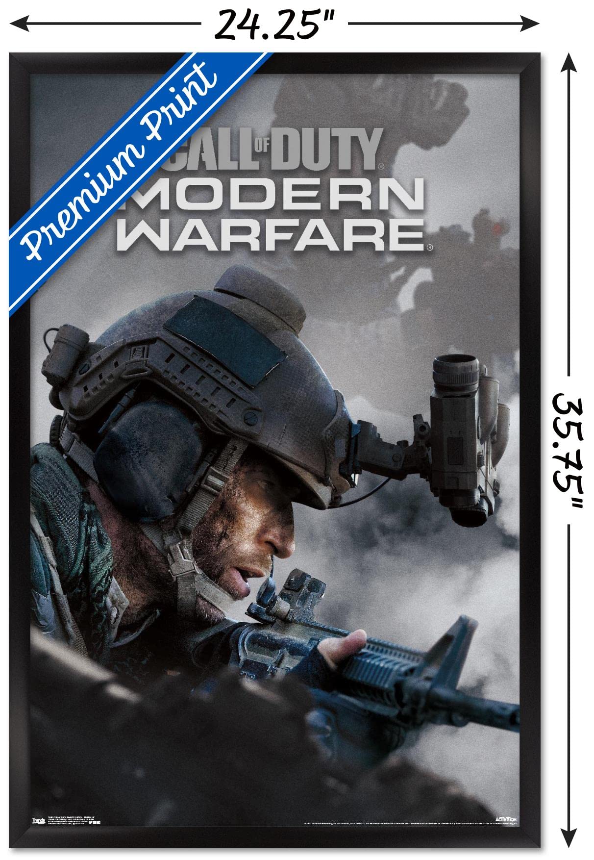 Trends International Call Of Duty: Modern Warfare - Multiplayer Wall Poster, 22.375'' X 34'', Black Framed Version