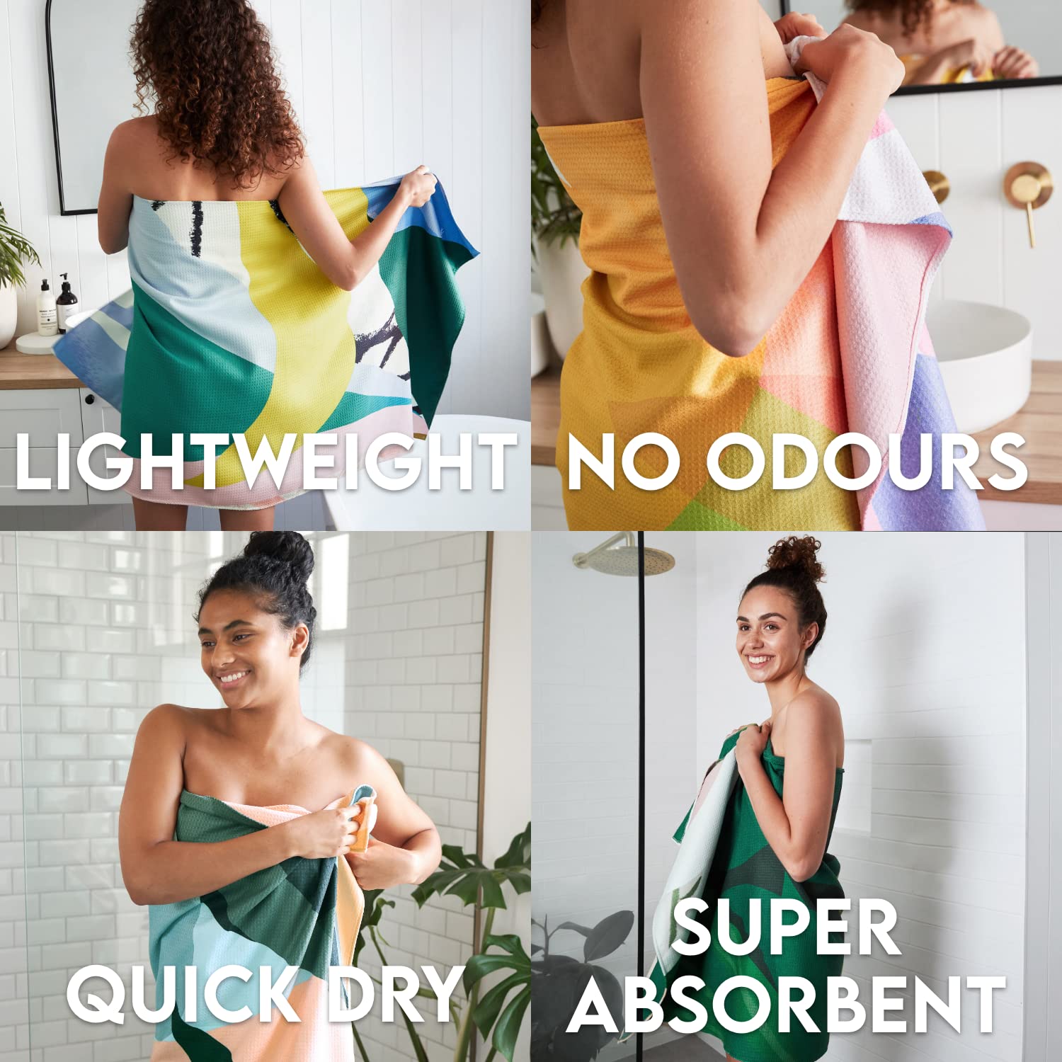 Dock & Bay Bath Towel - For Home - Quick Dry, Super Absorbent - Includes Bag - Retreat - Congo Canopy, Small (85X40Cm, 33X16)