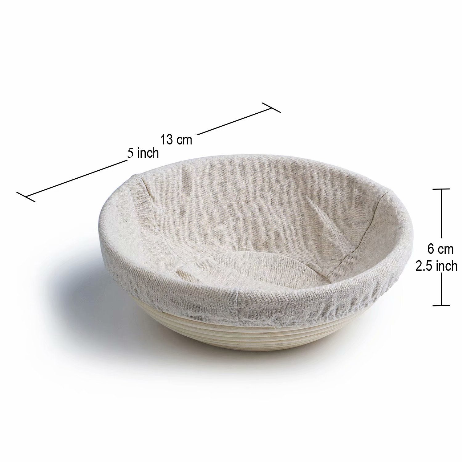 17 Inch Baguette Banneton Bread Proofing Basket And Linen Liner Set 2 Pack