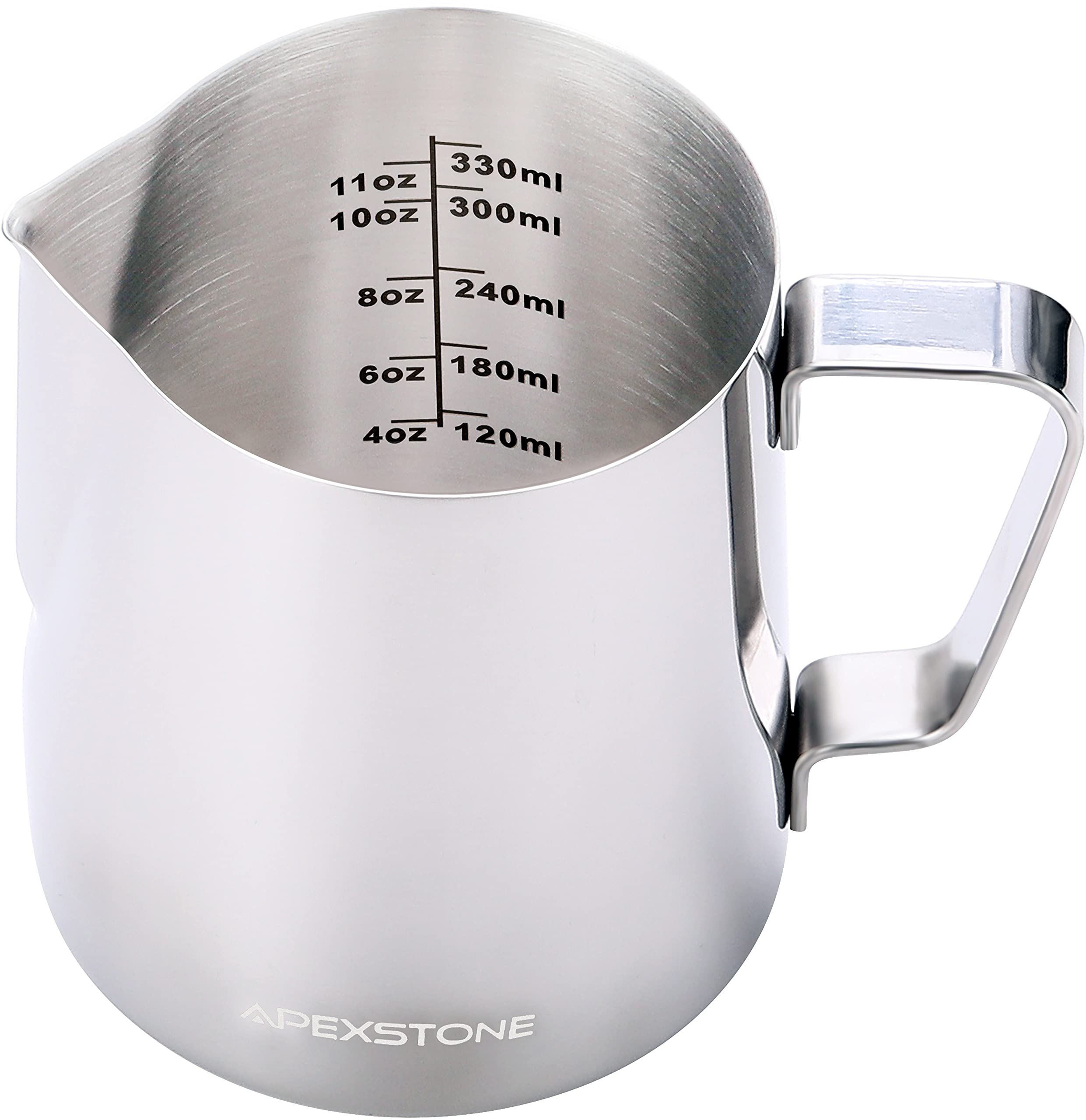 Apexstone 12 Oz Espresso Steaming Pitcher, Coffee Milk Frothing Cup, Coffee Steaming Pitcher 12 Oz/350 Ml