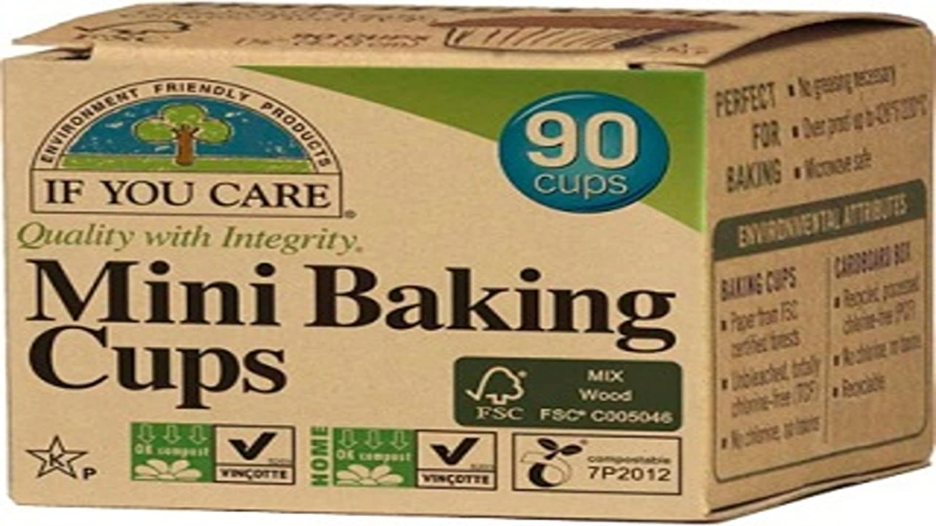 If You Care Baking Cup Mini, 90 ct