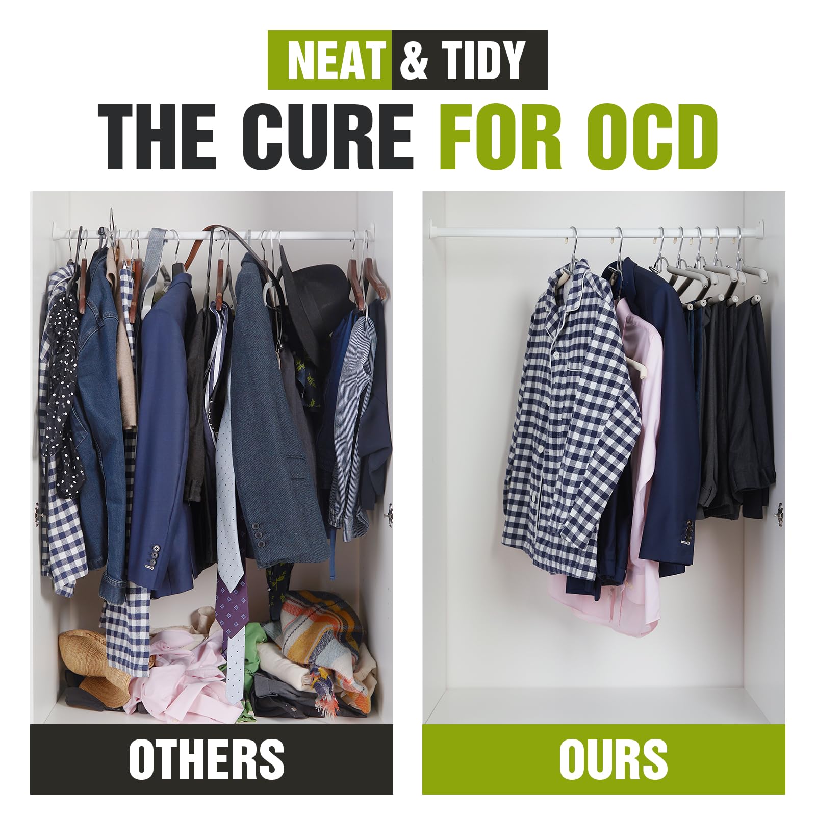 Spring Fever Foam Padded Clothes Hangers With Hooks - Sponge Non Slip Chrome Plating Heavy Duty Space Saving Open Ended For Wome