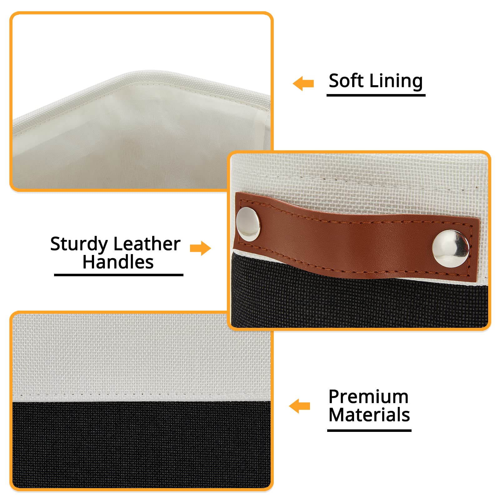 Dullemelo Toilet Paper Storage Basket, Toilet Tank Basket With Leather Handles For Toilet, Toilet Paper Basket For Back Of Toile