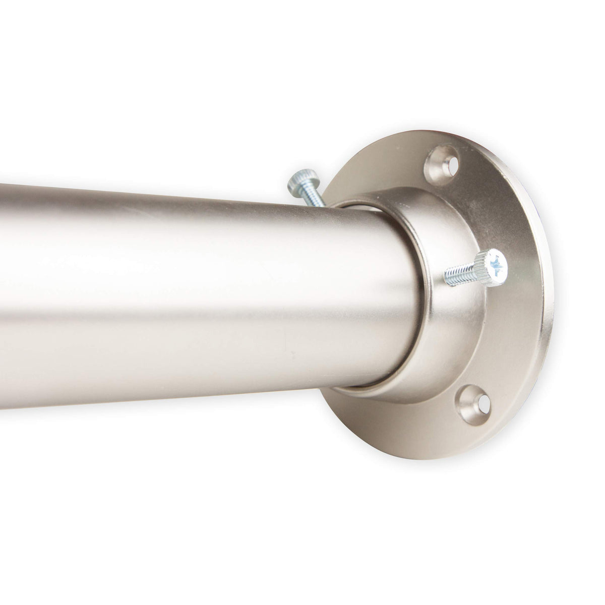 Rod Desyne 1.5'' Premium Heavy Duty Adjustable Closet Rod With Socket Set, 28 X 48, Satin Nickel