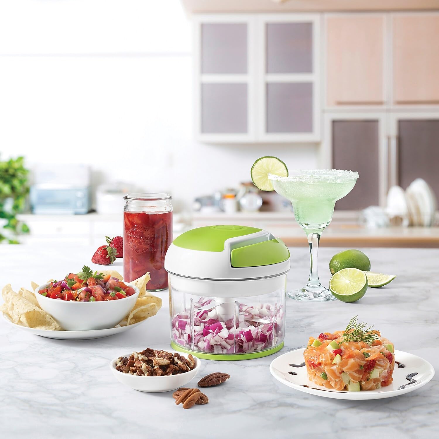 Starfrit 092969-002-0000 Chopper, 5.3'' X 5.3'' X 5.5'', Green