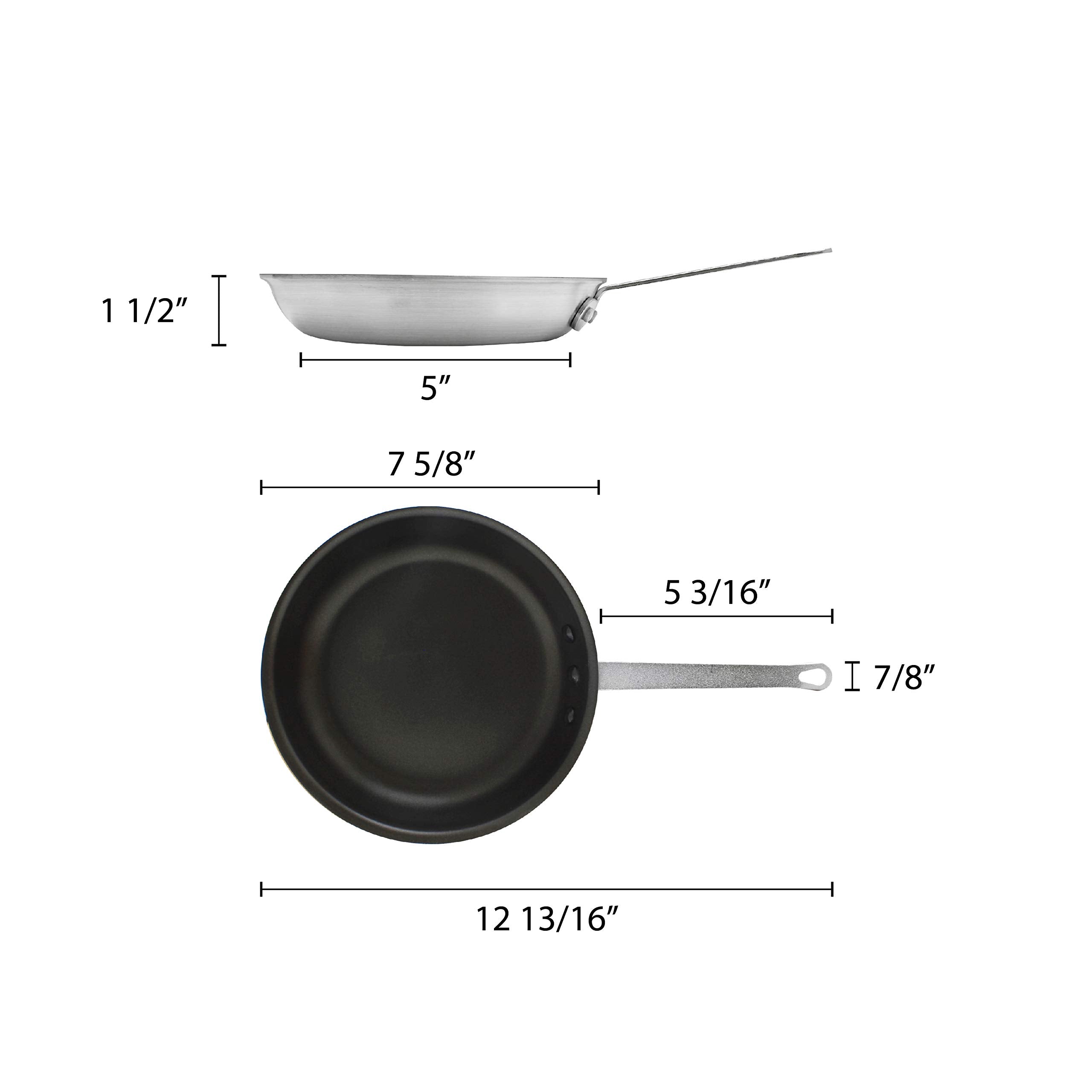 Thunder Group 7 Inch Aluminum Alloy Professional Quantum Ii Nonstick Fry Pan