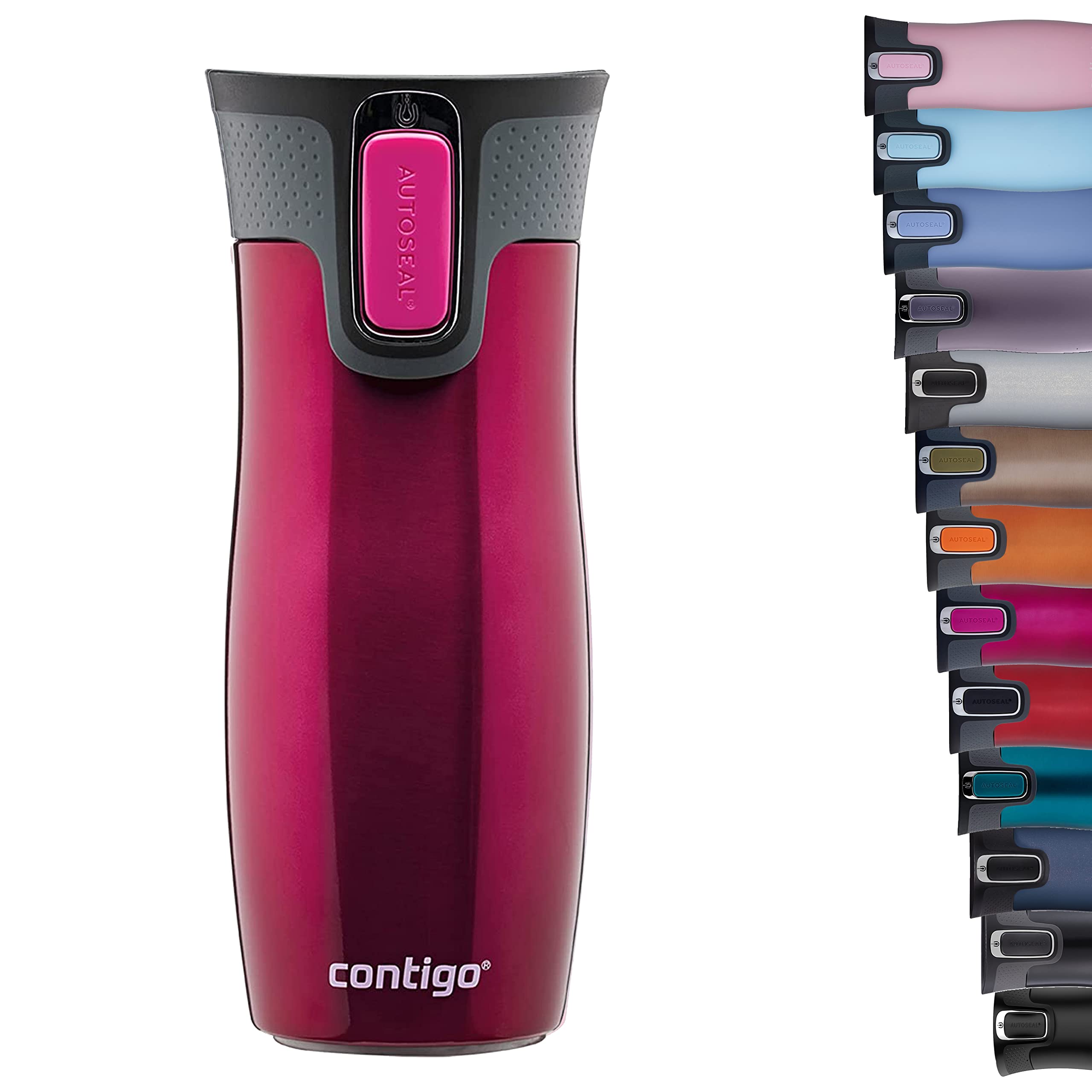 Contigo West Loop Autoseal Travel Mug, Stainless Steel Thermal Mug, Vacuum Flask, Leakproof Tumbler, Coffee Mug With Bpa Free Ea