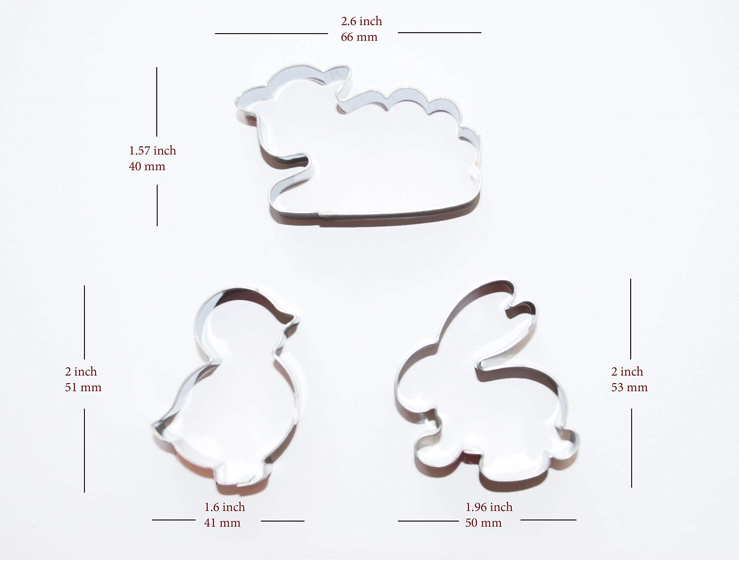Cookie Cutters, 9 Piece Set, Stainless Steel, Sun Cookie Cutter, Flower Cookie Cutter, Butterfly Cookie Cutter, Rooster Cookie C