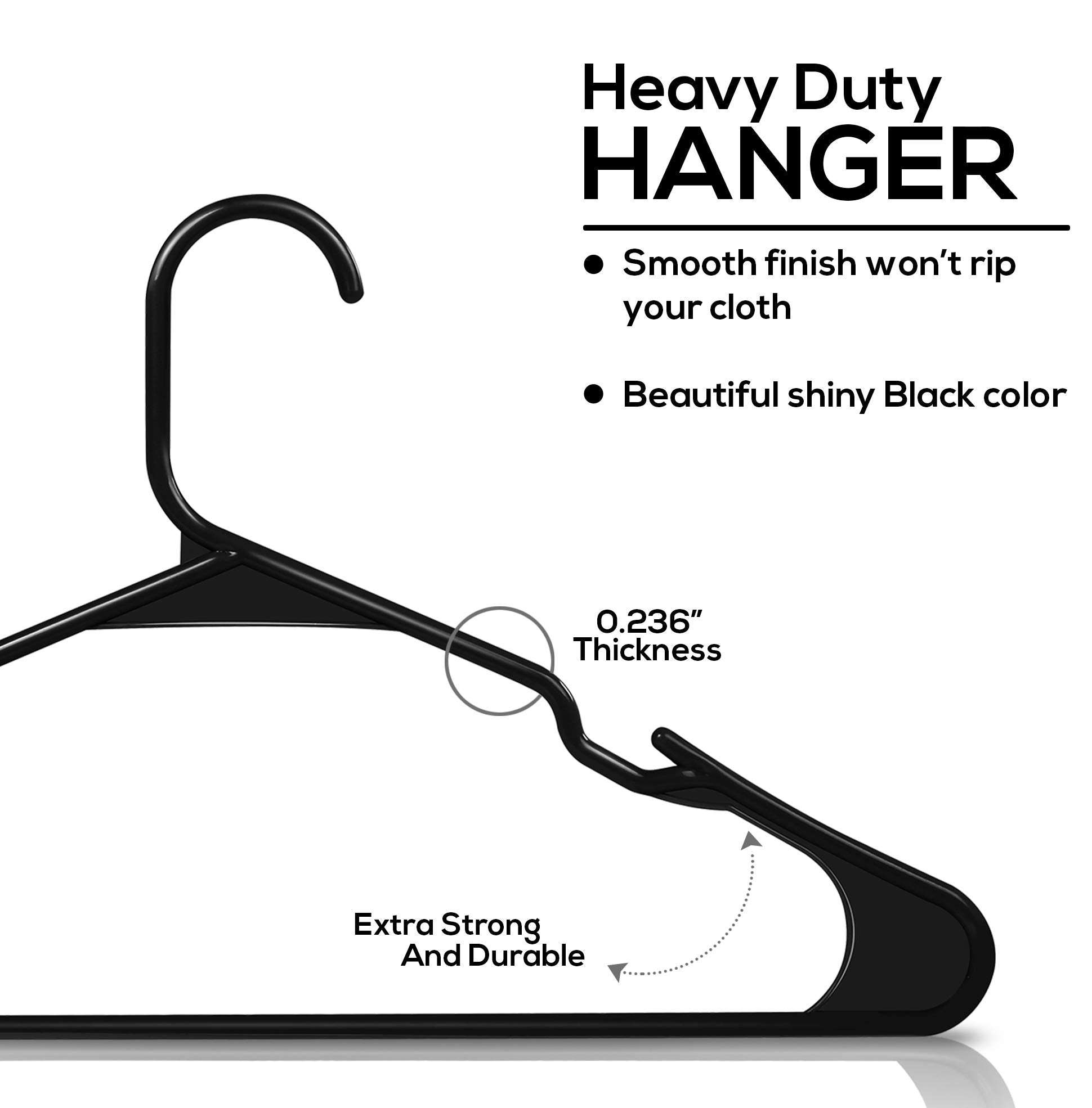 Utopia Home Aqua Hangers (50 Pack Plastic Hangers) - Space Saving Clothes Hangers - Durable Coat Hanger with Shoulder Grooves