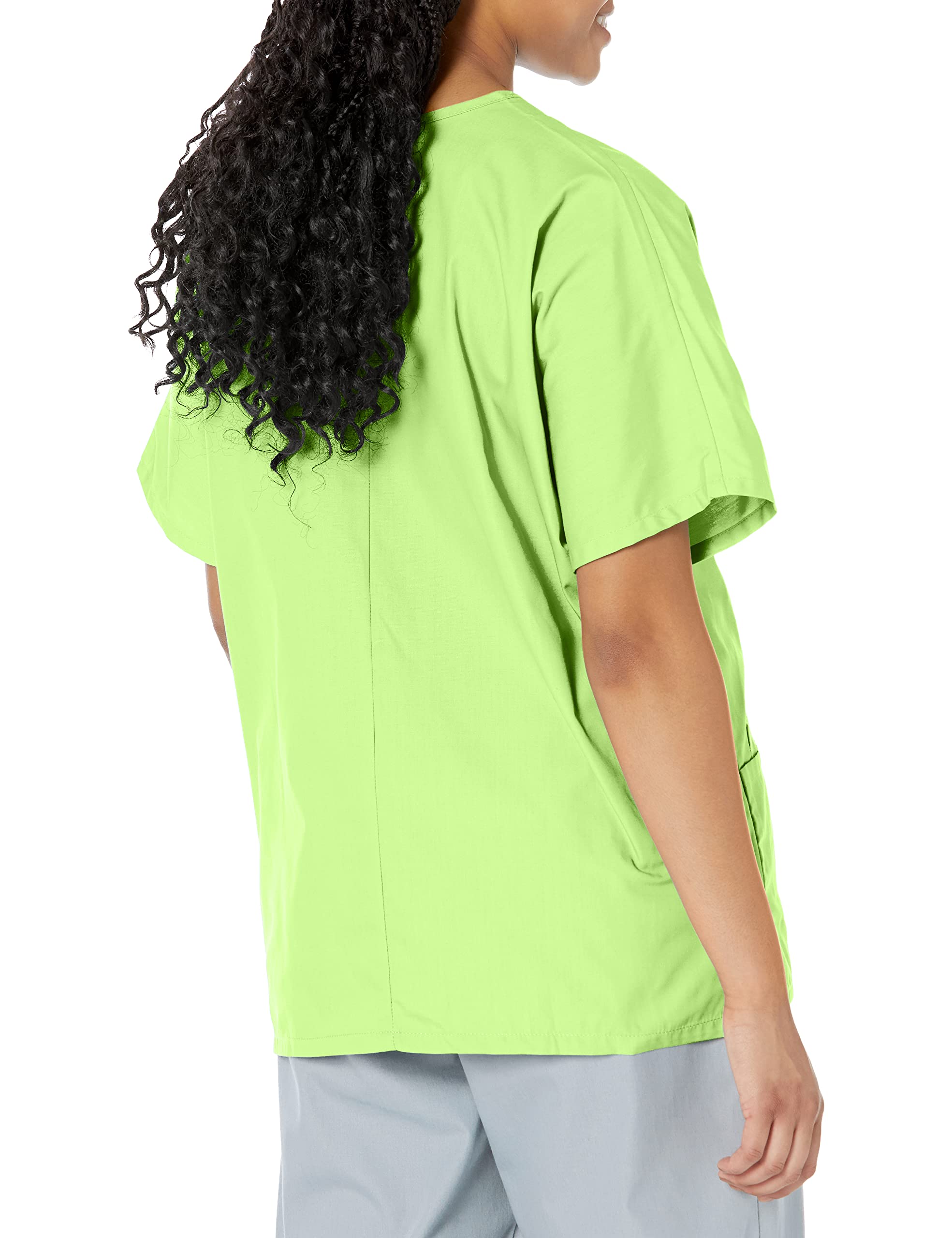 Scrubs For Women Workwear Originals V-Neck Top Plus Size 4700, 5Xl, Lime Green