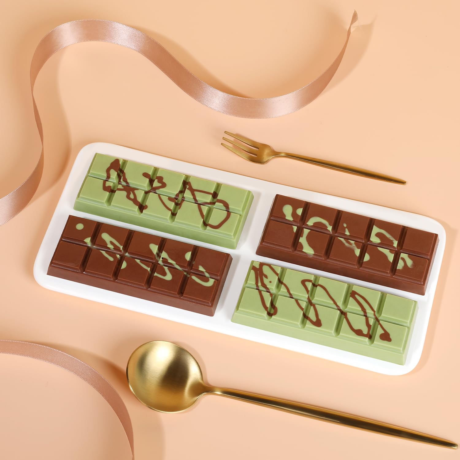 Fimary Chocolate Bar Mold - Non-Stick Chocolate Molds, Food Grade Silicone Deep Chocolate Bar Mold For Milk Chocolate Bar,Dubai