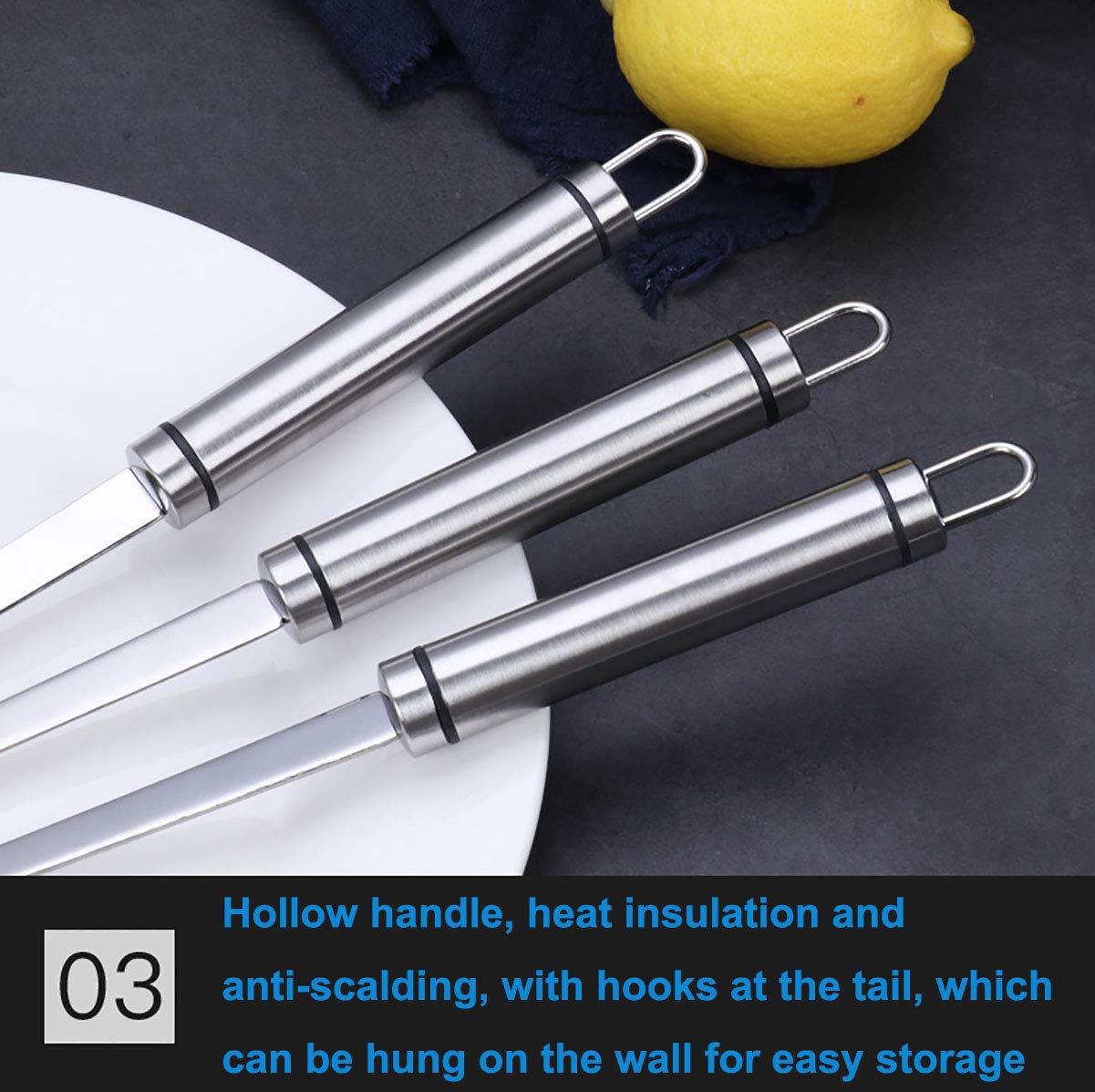 Strainers Fine Mesh, Sus 304 Premium Stainless Steel Fine Mesh Food Strainer Kitchen Colander Sieve Sifter Hand-Held Oil Spoon S