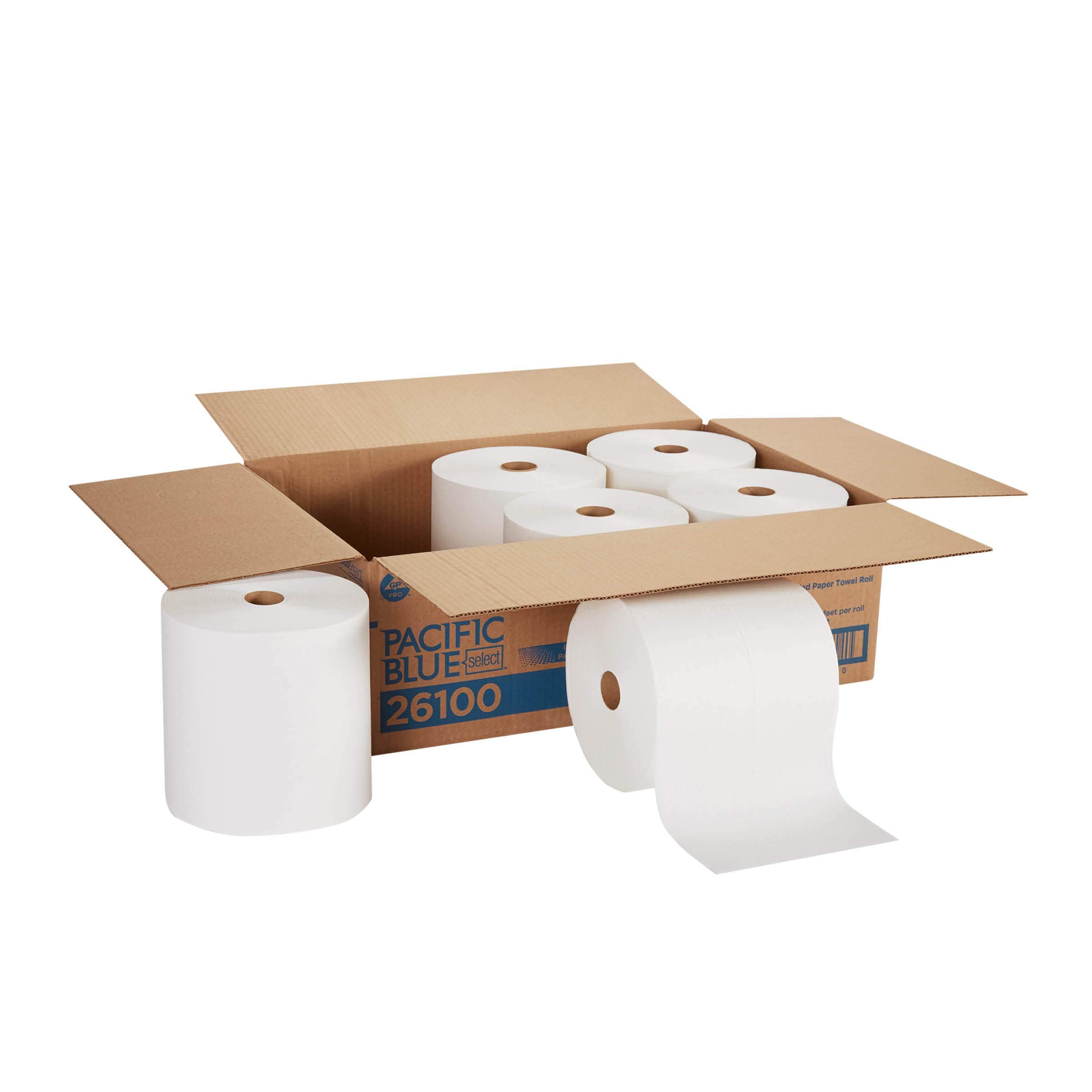Pacific Blue Select 7.875'' Recycled Paper Towel Rolls (Previously Branded Preference) By Gp Pro (Georgia-Pacific), White, 26100