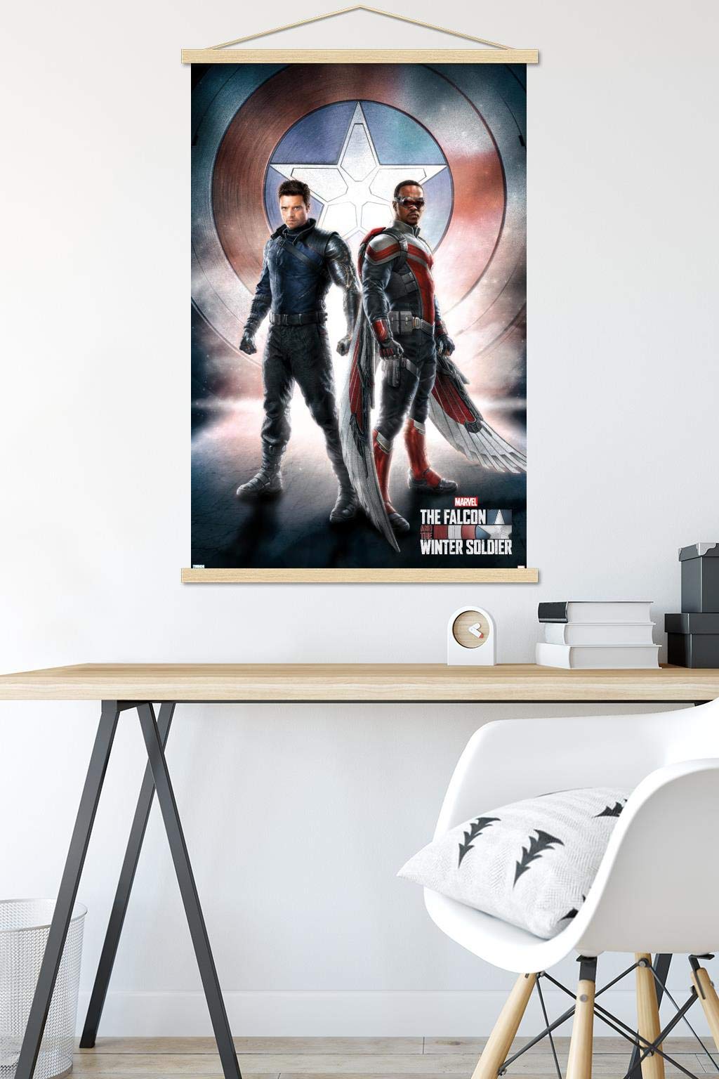 Trends International Marvel Television - Falcon And Winter Soldier - One Sheet Wall Poster, 22.375'' X 34'', Print And Beechwood