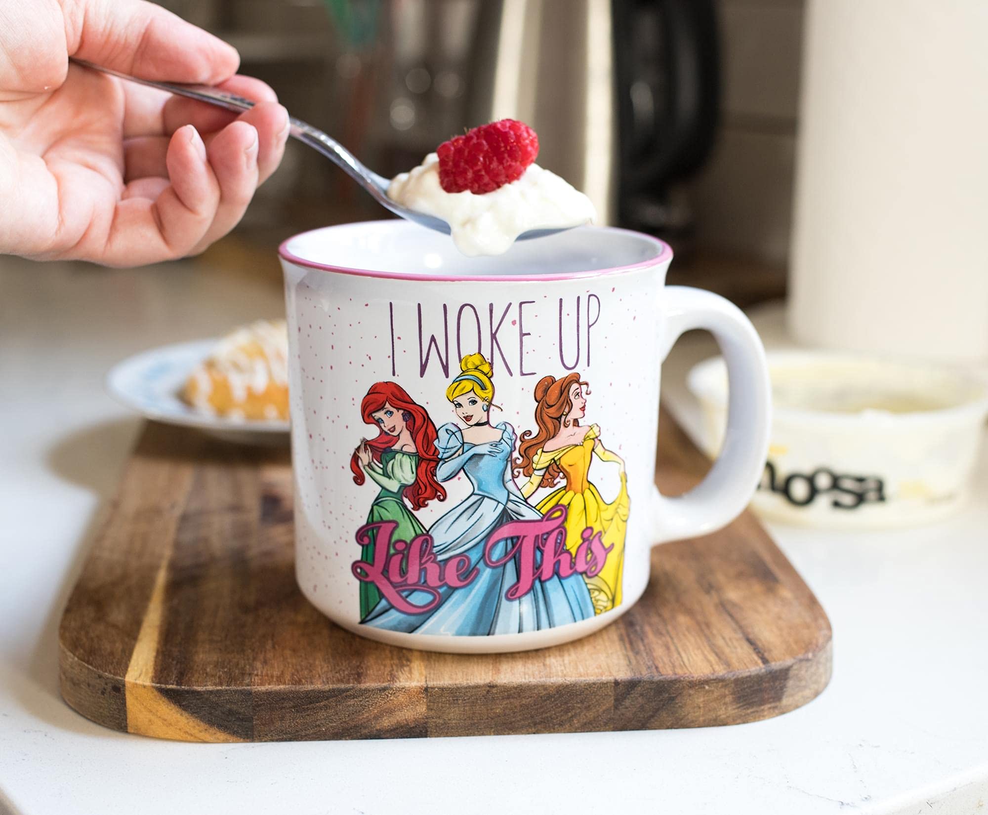 Disney Princess ''I Woke Up Like This'' Ceramic Camper Mug | Holds 20 Ounces