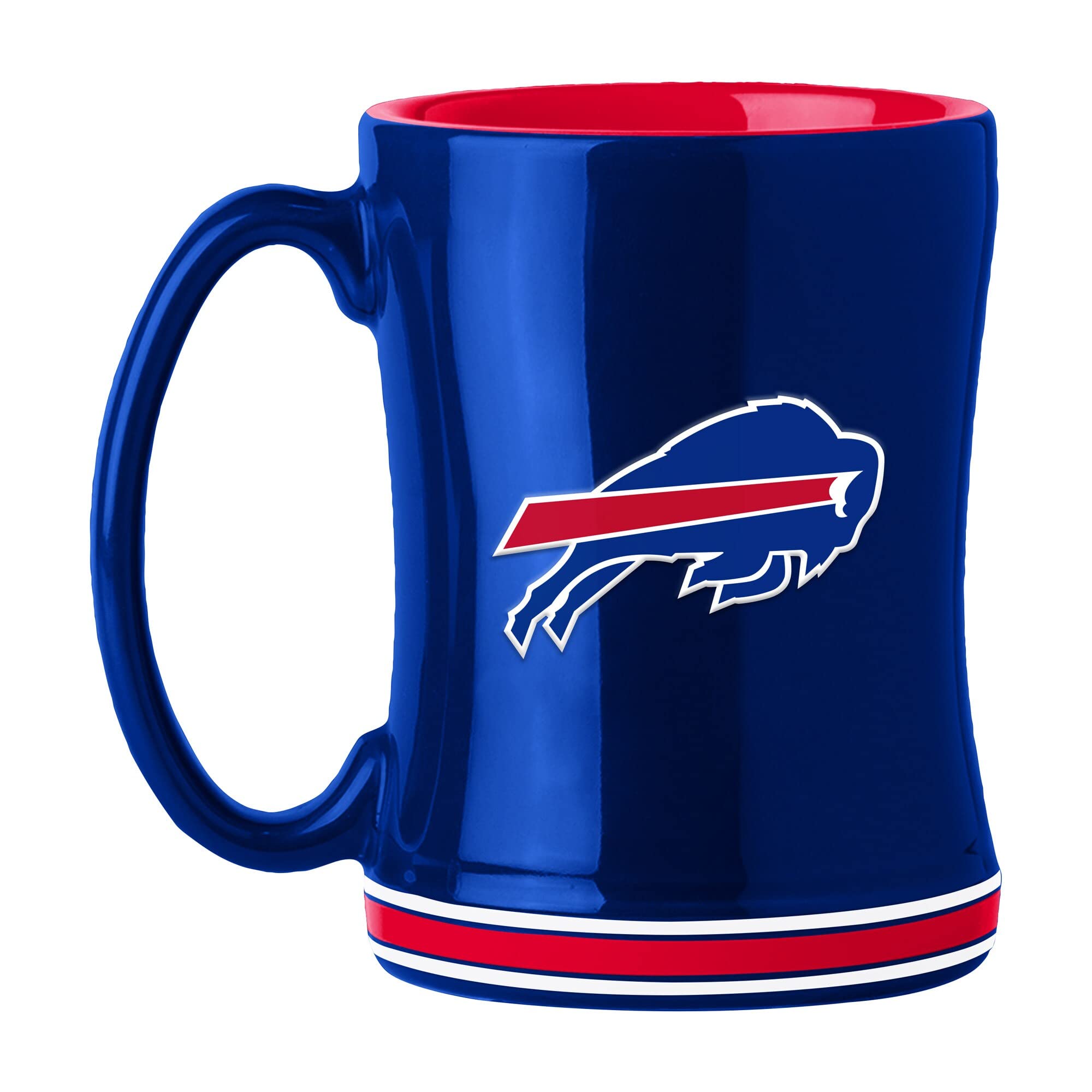 Buffalo Bills Coffee Mug 14Oz Sculpted Relief Team Color