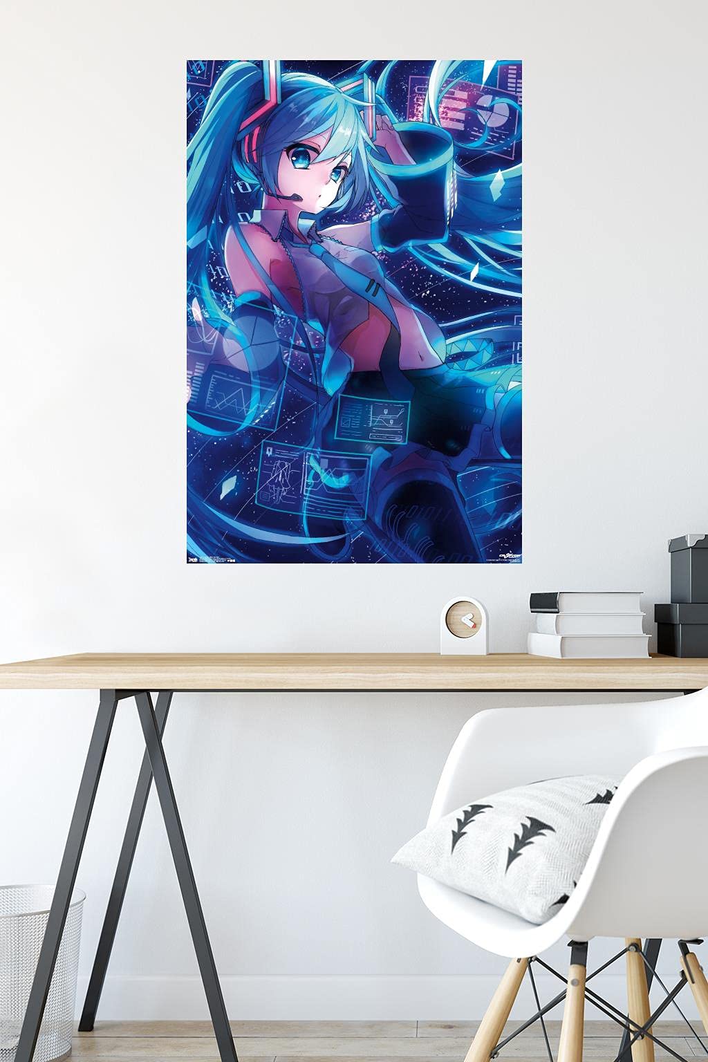 Trends International Hatsune Miku - Screens Wall Poster, 22.375'' X 34'', Premium Unframed Version