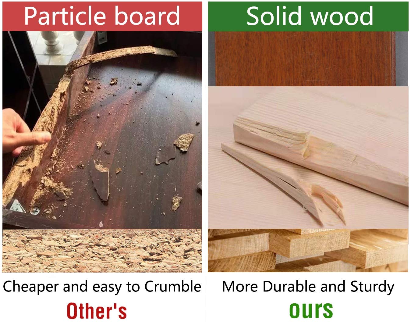 RiteSune Rustic 3 Picture Frame 4X6 Triple Hinged Distressed Photo Frame for Tabletop Display, Picture College Frame Present for