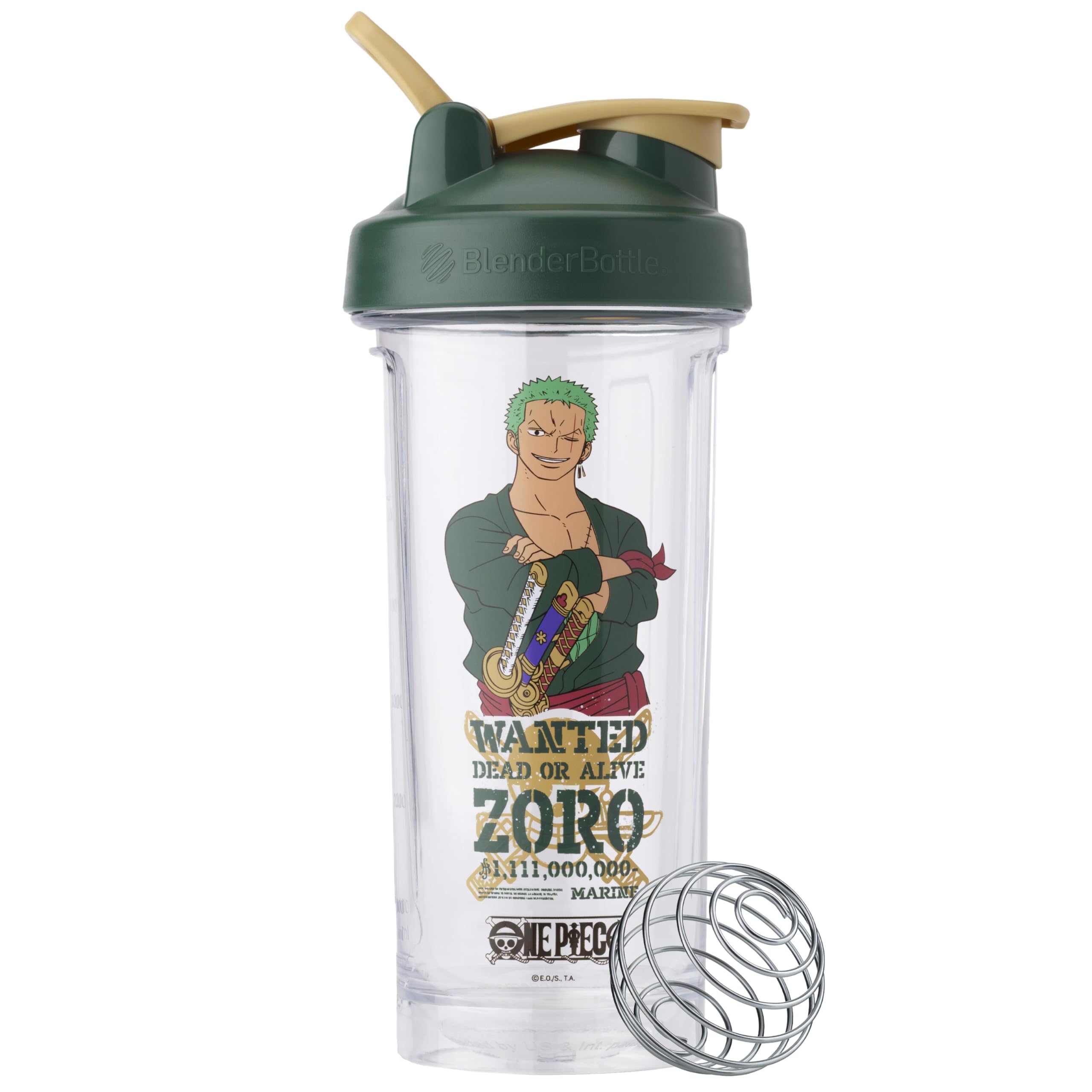BlenderBottle One Piece ProSeries Tritan Shaker Bottle 28 oz Zoro