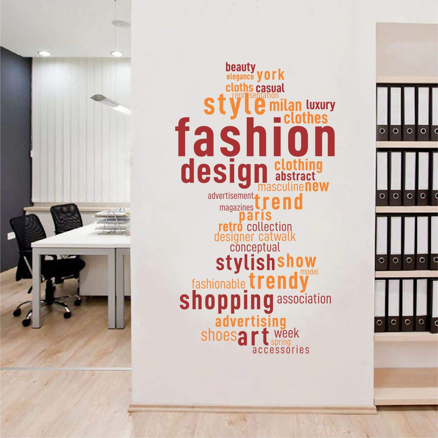 StickMe Fashion - Stylish - Design - Trend - Wall Sticker -SM885 (Multi Colour, Vinyl - 75cm X 40 cm)