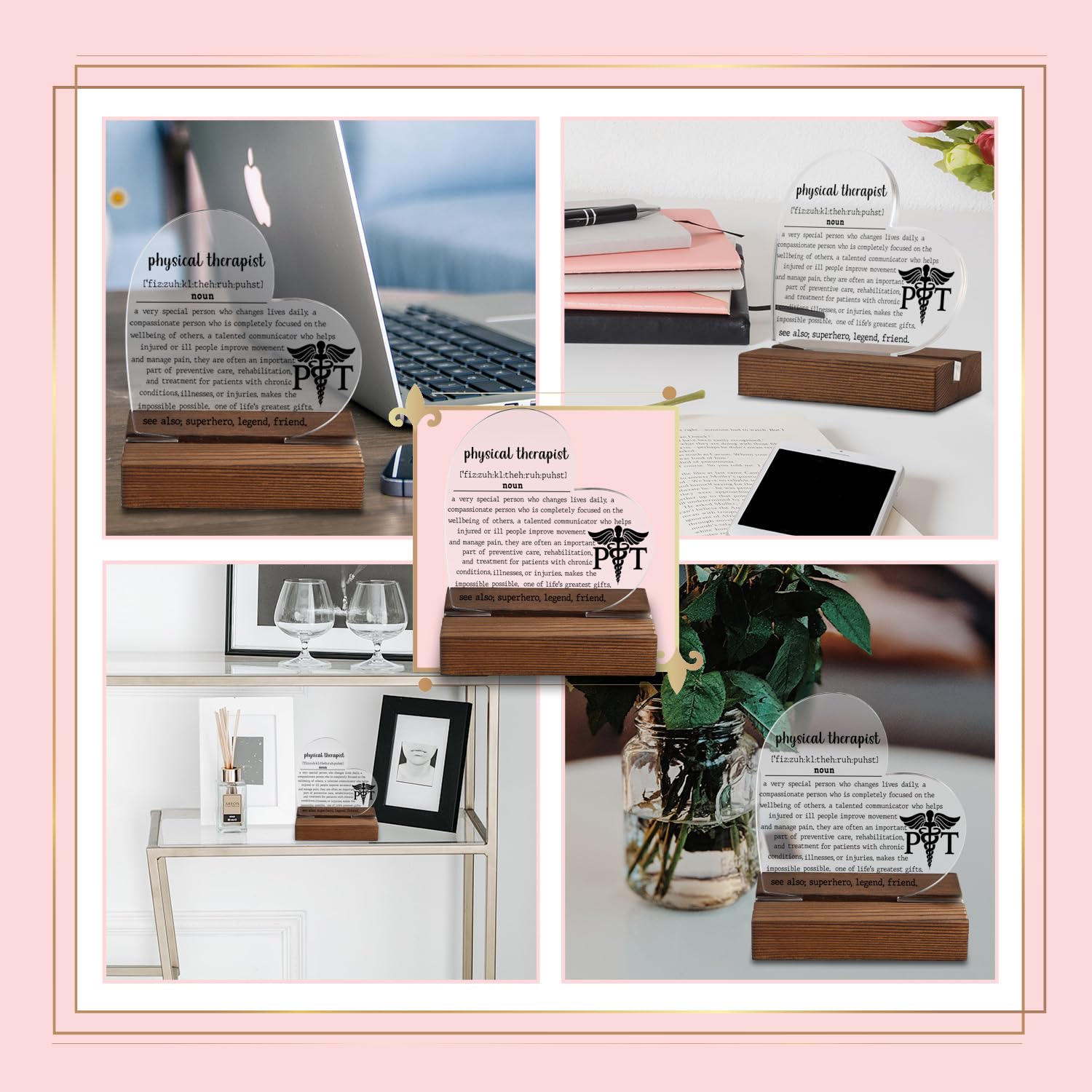 Physical Therapist Gifts, Thank You Gifts for Physical Therapist, Physical Therapist Plaque, Physical Therapist Office Desk Deco
