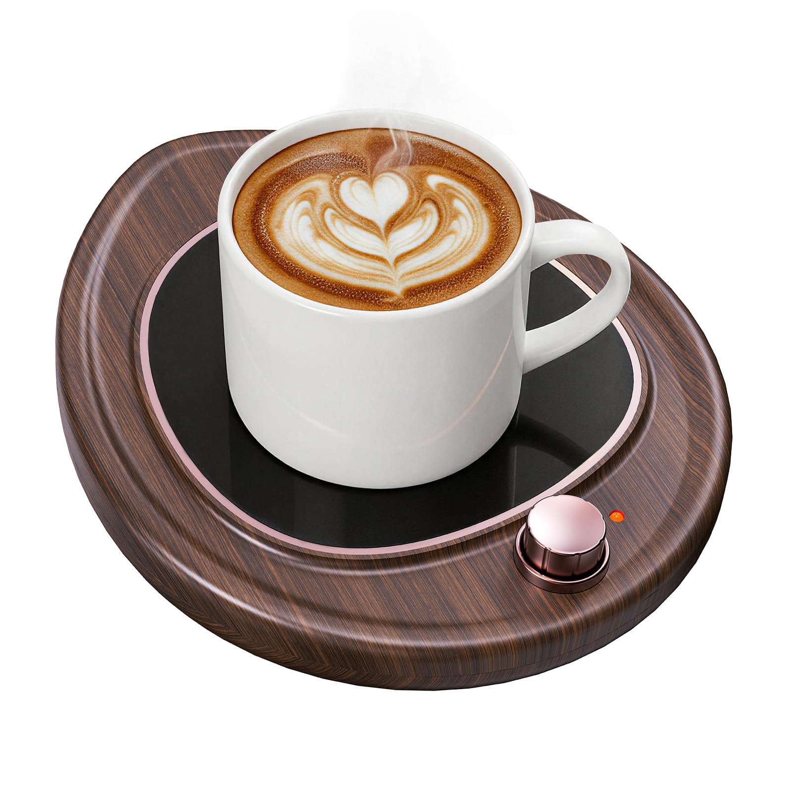 Coffee Mug Warmer  Large Candle Warmer Plate, 2Temp Setting (131? & 113?) & Fast Heating, Elegant Desk Warmer for Coffee/Tea/M