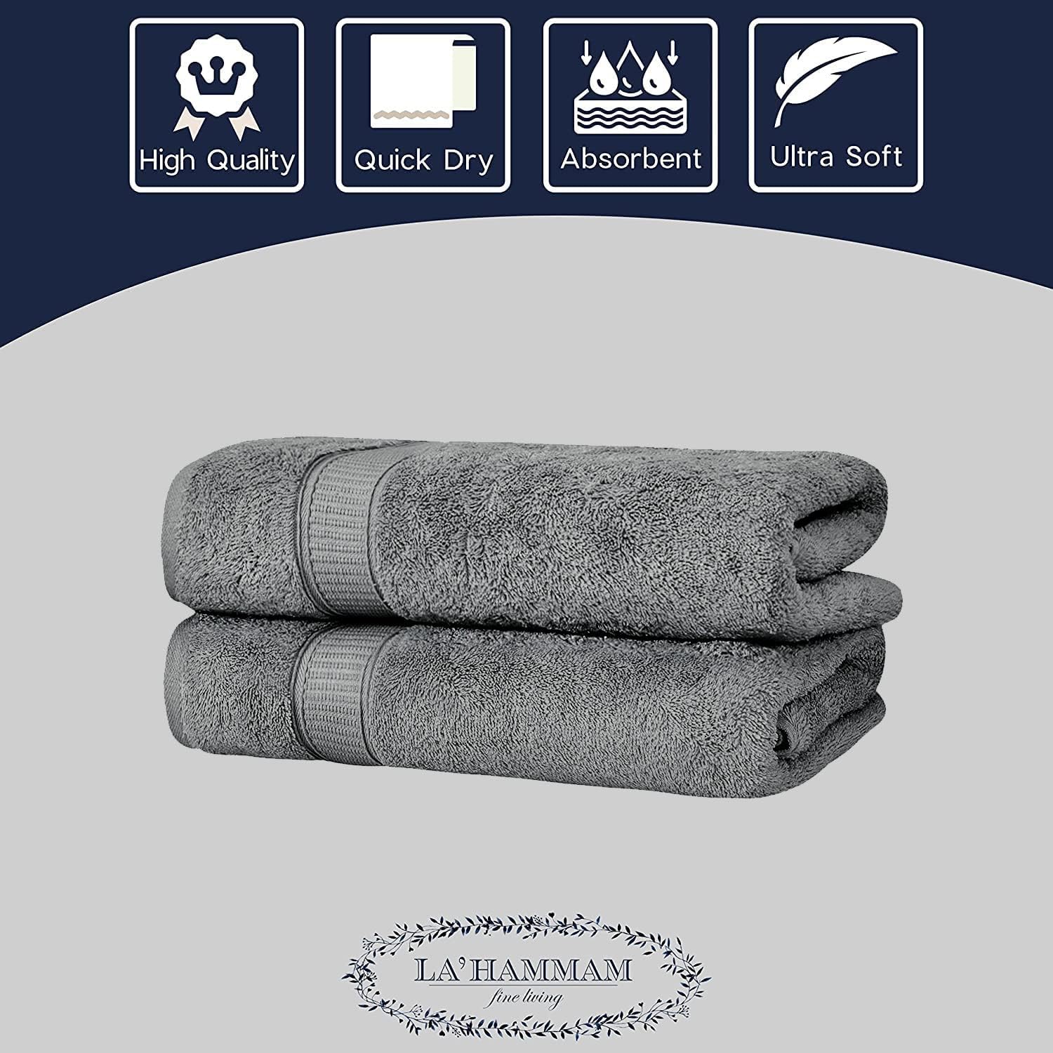 Personalized Bath Sheet Towels For Bathroom, Hotel, Spa, Pool, College Dorm, Super Soft, Highly Absorbent Turkish Cotton Monogra