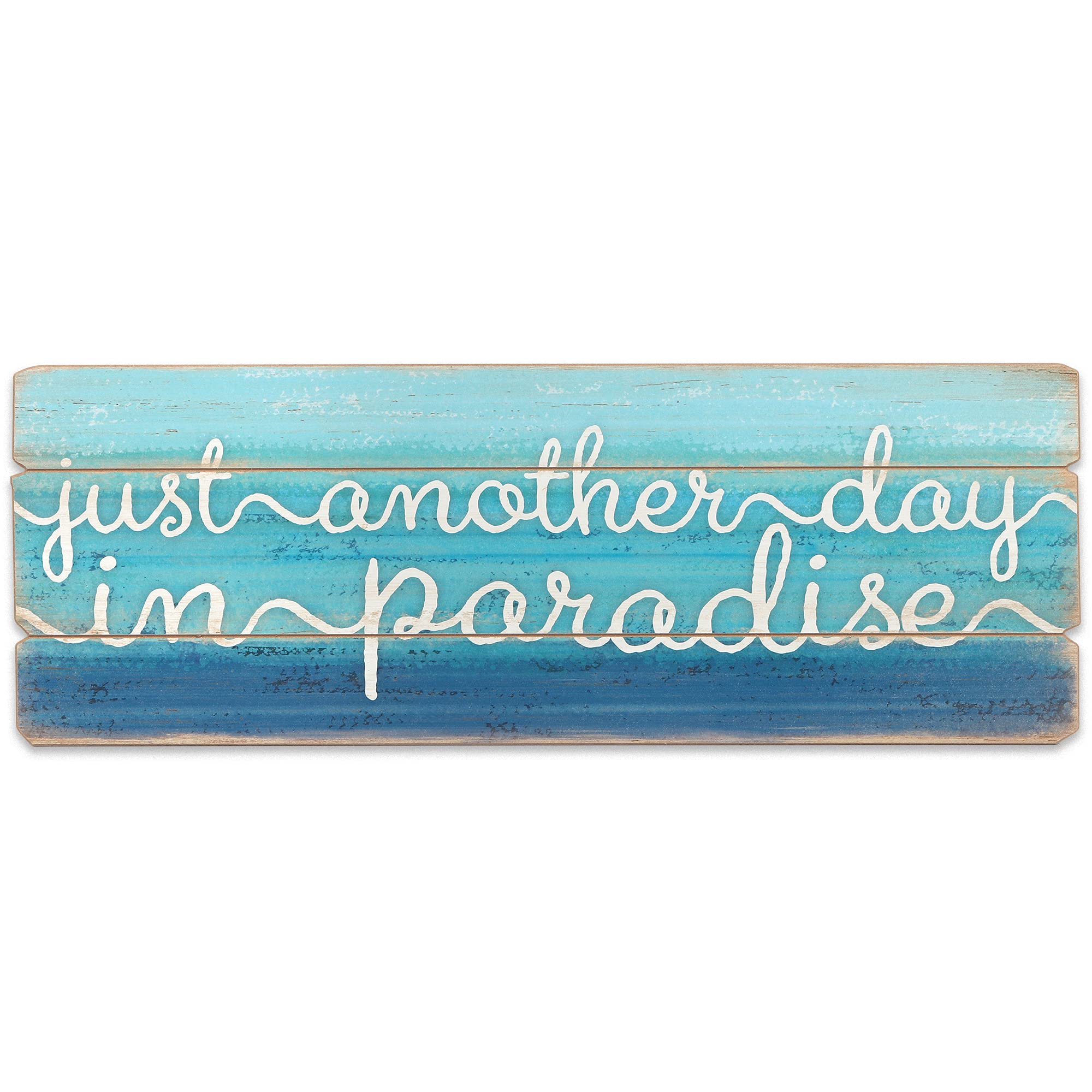 Open Road Brands Just Another Day in Paradise Wall Art - Large Beach Wall Decor for Bedroom, Kitchen or Living Room