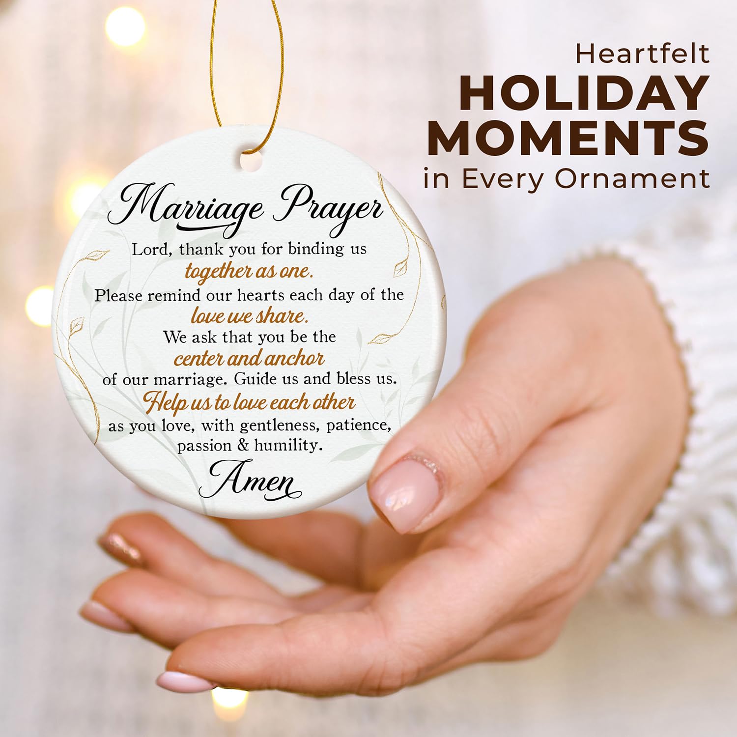 ZAGKOO Christian Christmas Wedding Gifts for Couple 2025 - Marriage Prayer Religious Wedding Gift for Newlyweds, Married Couples