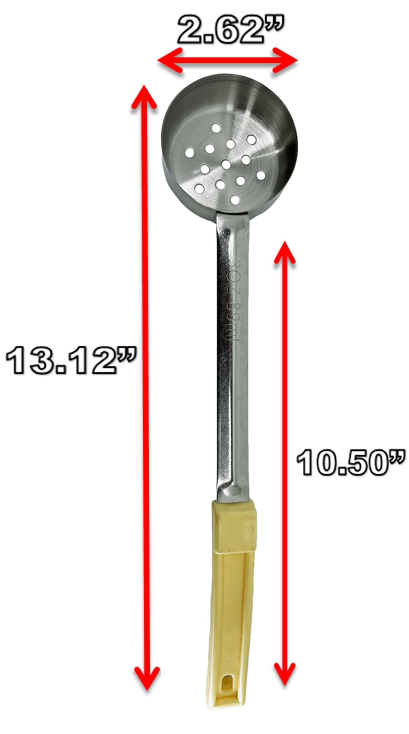 Stainless Steel Portion Control Serving Spoon - Pack Of 2 (3 Oz. Perforated)