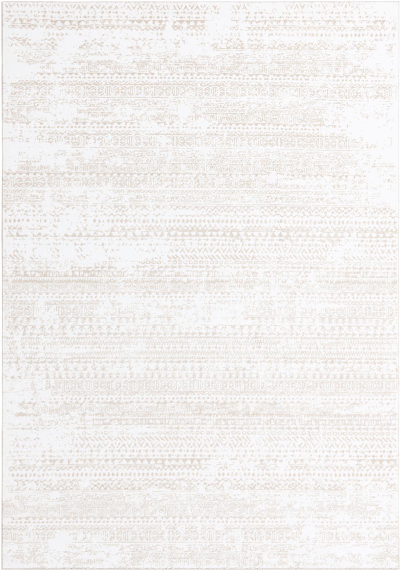 Rugscom Hermitage Collection Rug - 8 X 11 Snow White Medium Rug Perfect For Living Rooms, Large Dining Rooms, Open Floorplans
