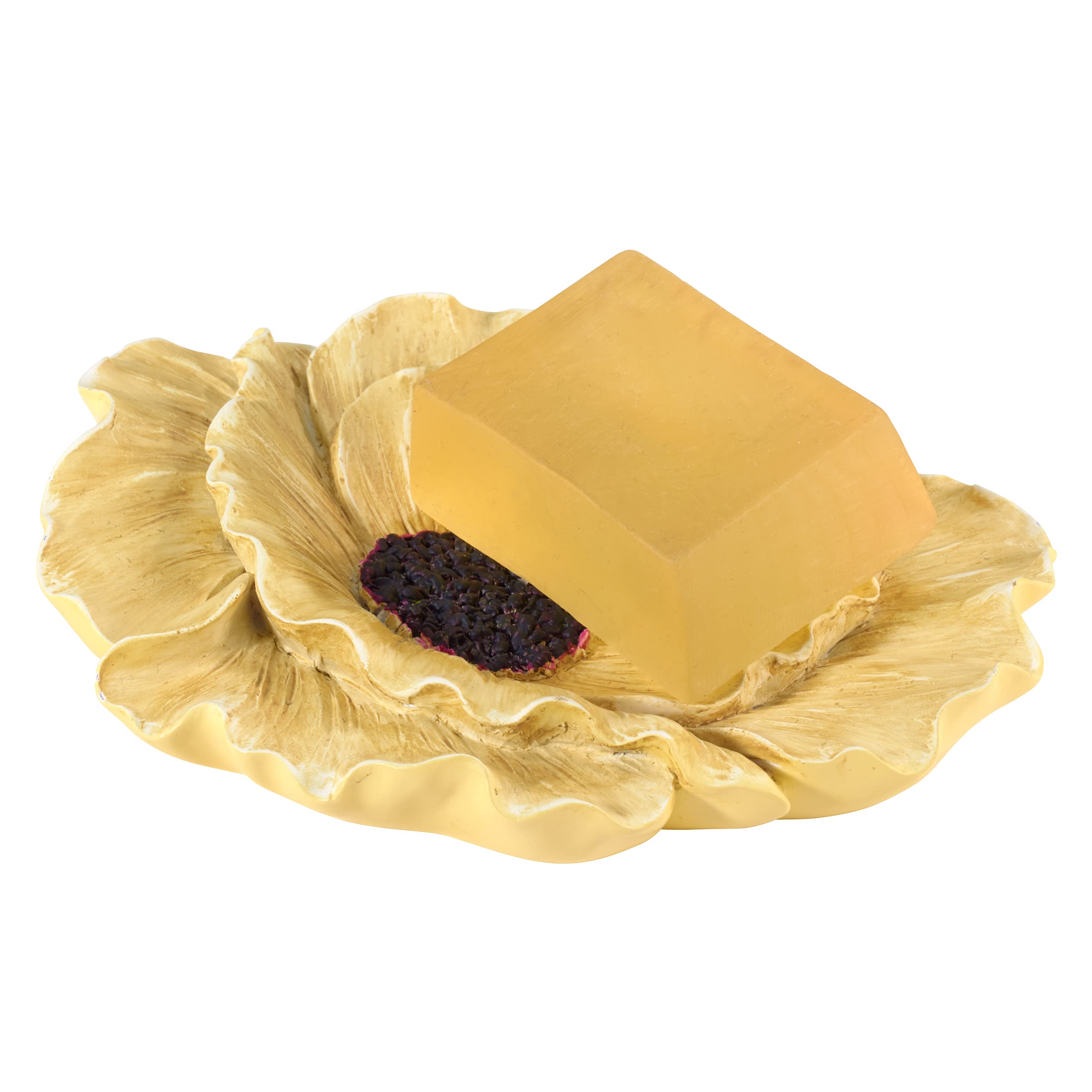 Avanti Linens - Soap Dish, Bathroom Countertop Accessories, Floral Home Decor (Marielle Collection)