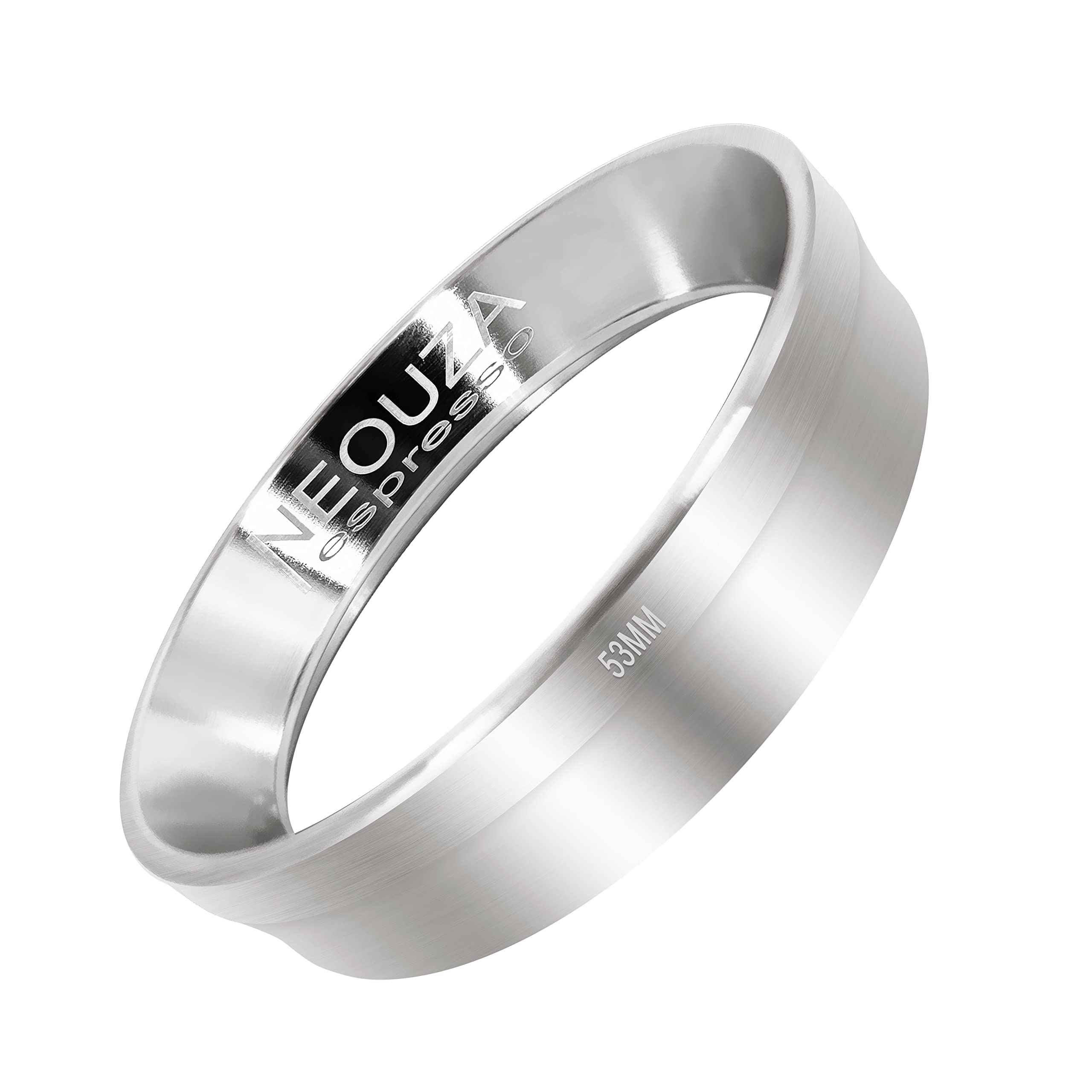 Neouza Espresso Dosing Funnel Ring Stainless Steel Compatible With Coffee Machine Portafilter For Tamping (53Mm)