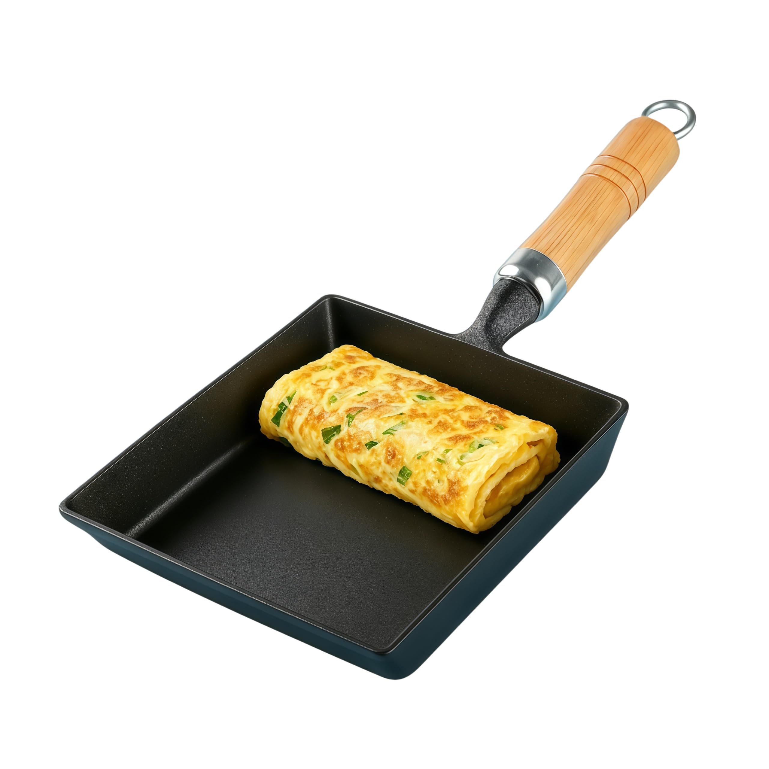 Cast Iron Tamagoyaki Pan, Japanese Egg Roll Omelette Skillet, 7x6 inch