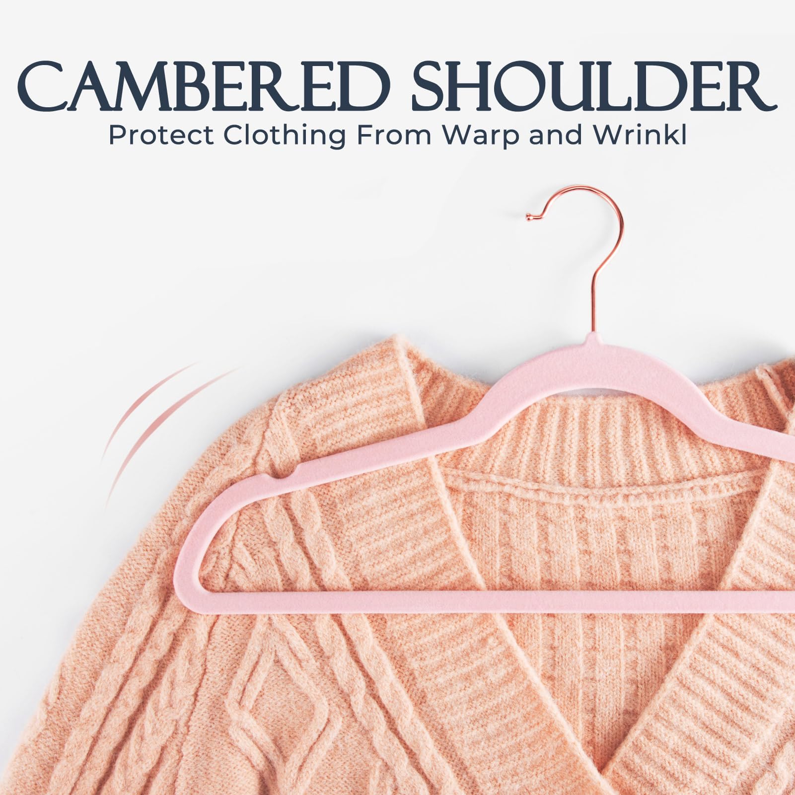 House Day Pink Velvet Hangers 60 Pack, Premium Non-Slip Felt Clothes, Sturdy Heavy Duty Coat, Durable Hangers For Suits, Space S