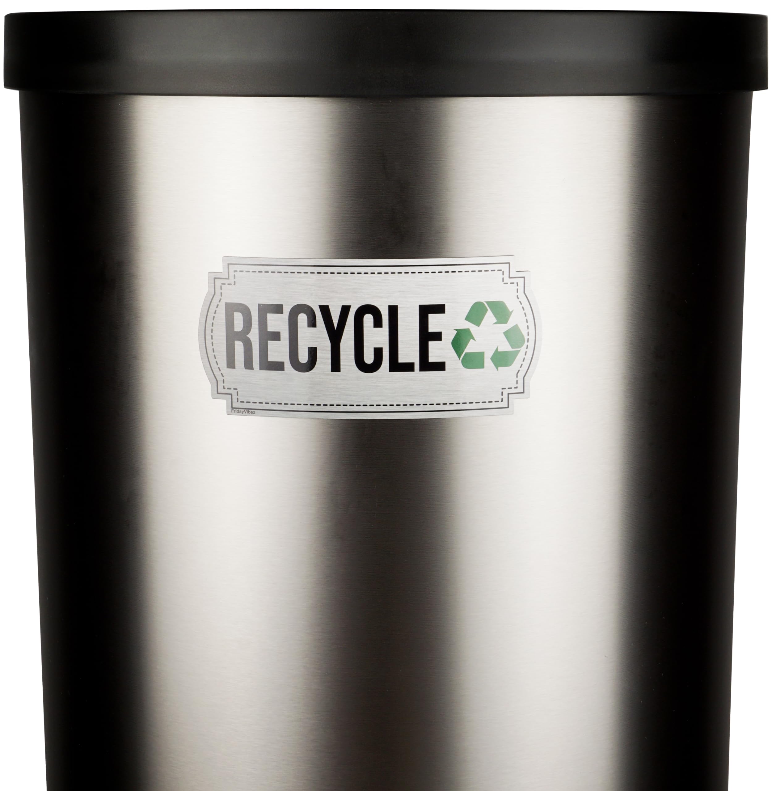 Recycle And Trash Magnets For Kitchen Cans And Recycling Bins, Dual Trash And Recycle Magnet For Garbage Can Logo Symbol, 2 Magn