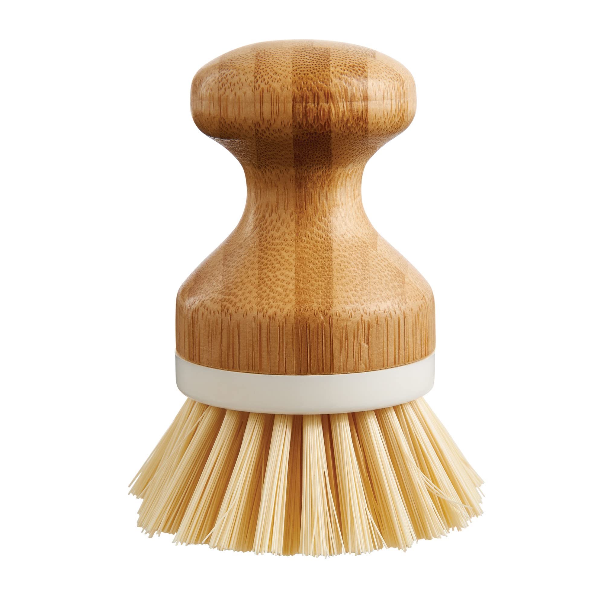 HIC Kitchen Vegetable Scrubber Dishwashing Brush, Bamboo with Non-Scratch Bristles