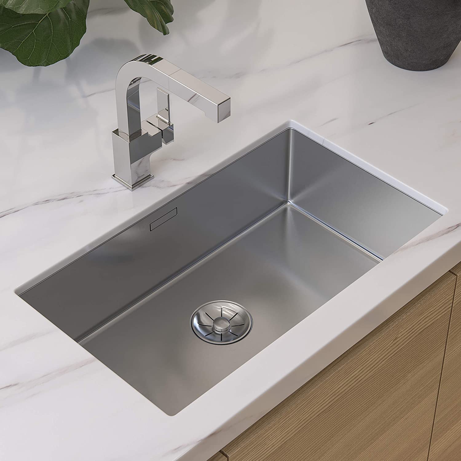 Pfister Lg534-Lpmc Arkitek Kitchen Faucet With Pull-Out Sprayhead, Polished Chrome