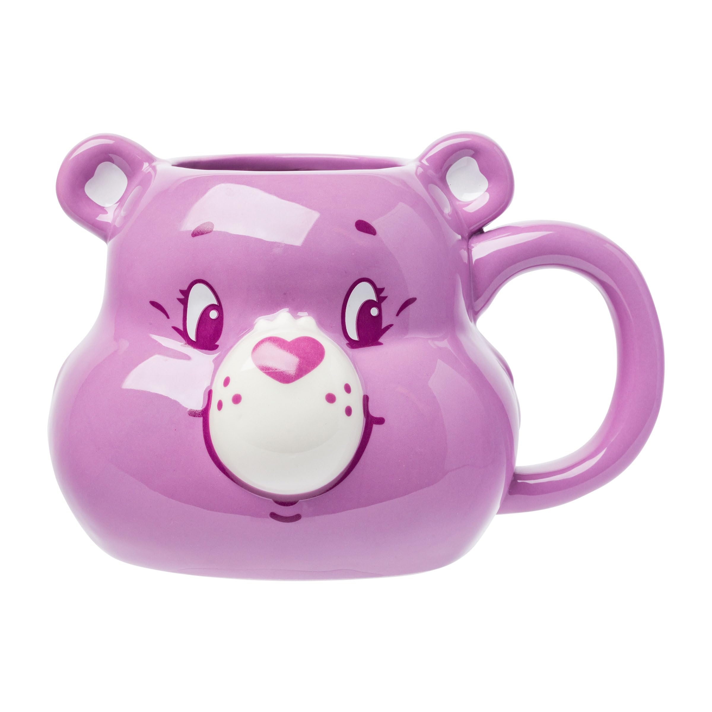 Silver Buffalo Care Bears Ceramic 3D Sculpted Mug Featuring Share Bear, 20 Ounces