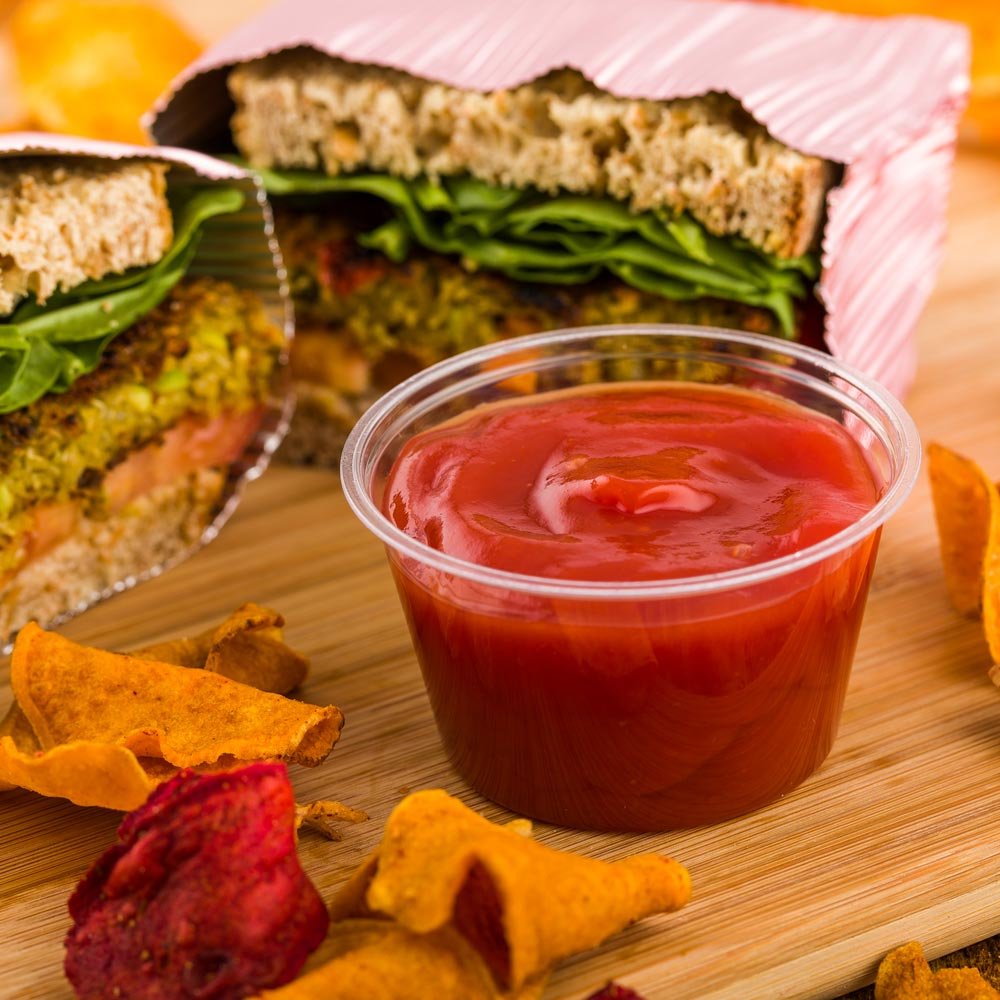 Restaurantware Basic Nature 3 Ounce Sauce Cups 3000 Condiment Cups - Lids Sold Separately Disposable Clear Pla Plastic Portion C