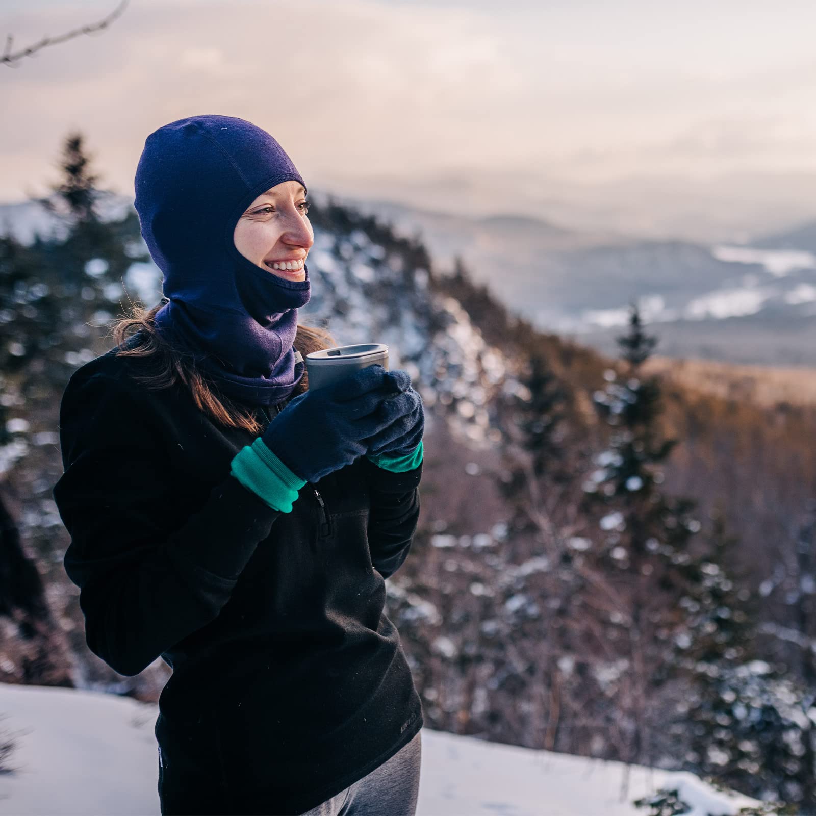 Minus33 Merino Wool Glove Liner - Warm Base Layer - Ski Liner Glove - 3 Season Wear - Multiple Colors And Sizes - Navy Blue - Me