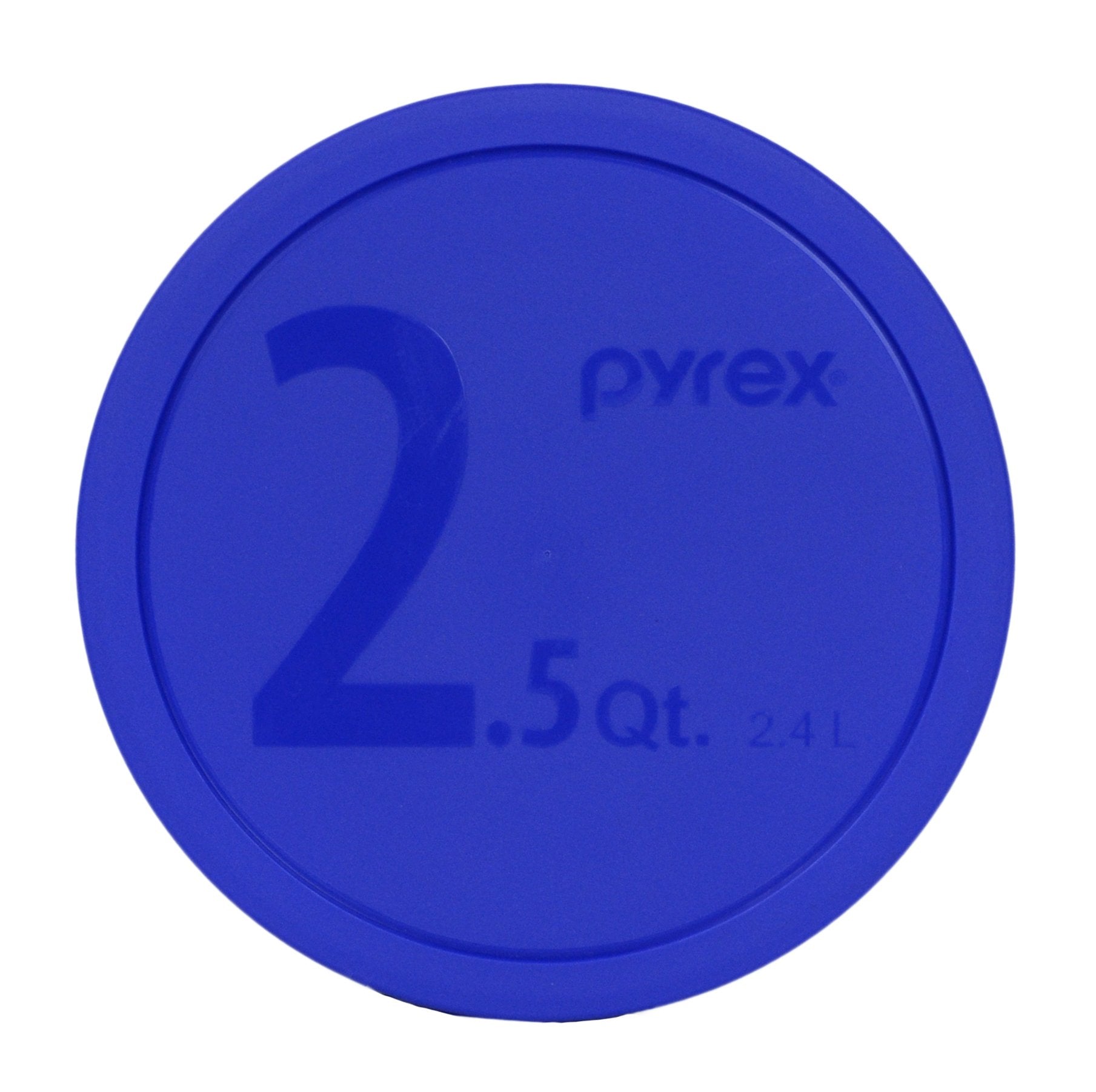 Pyrex Bundle - 2 Items: 325-PC 2.5qt Blue Plastic Food Storage Lids Made in the USA