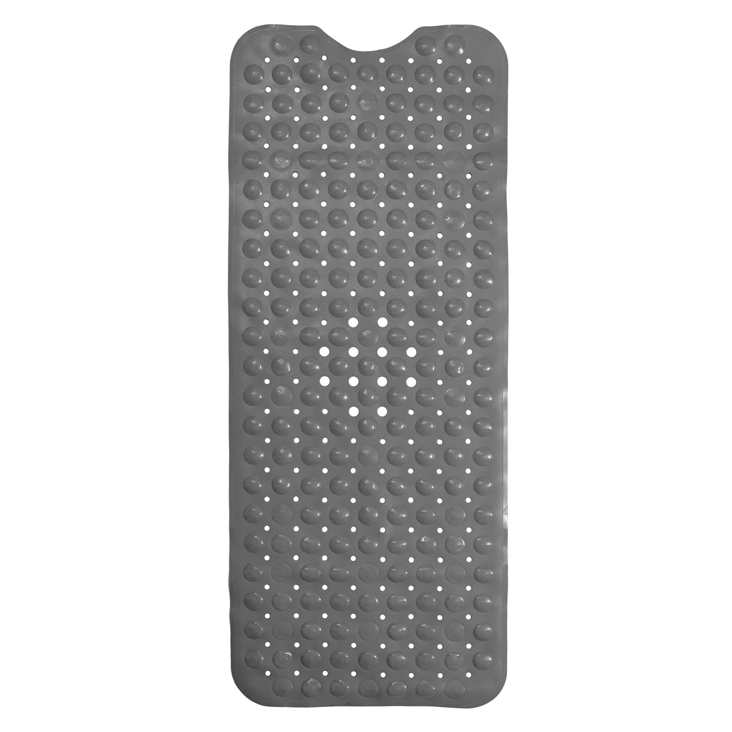 Enkosi Large Non Slip Bathtub & Shower Mat - Extra Long 40 X 16 Inch, Anti Slip Bathmats For Bathroom Tub (40X16 Grey 1-Pack)