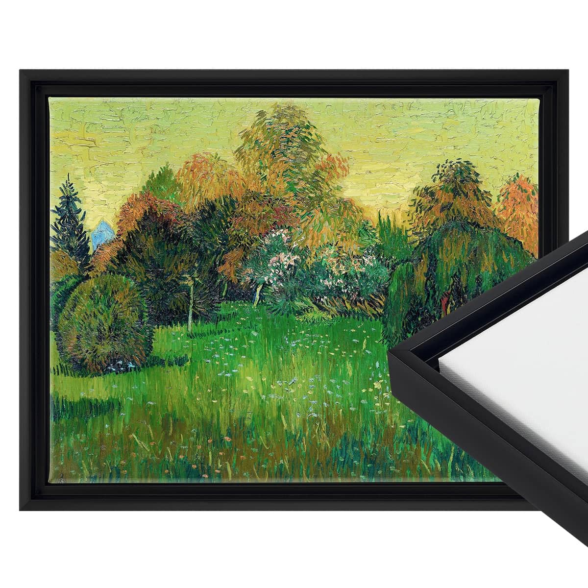 Cardinali Renewal Core Floater Frame, 6-Pack, Black, 12X16, For 3/4 Deep Canvas, Open Back Floating Canvas Frames, No Glass Or B