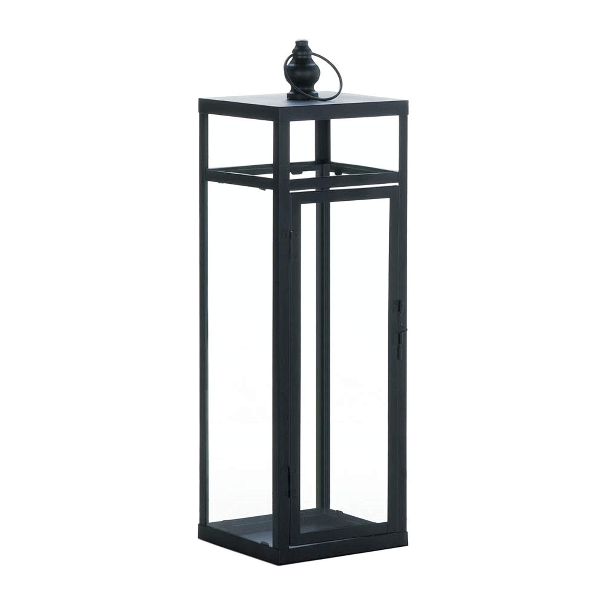 Zings & Thingz 57074153 Large Perfect Square Lantern, No Size, Black