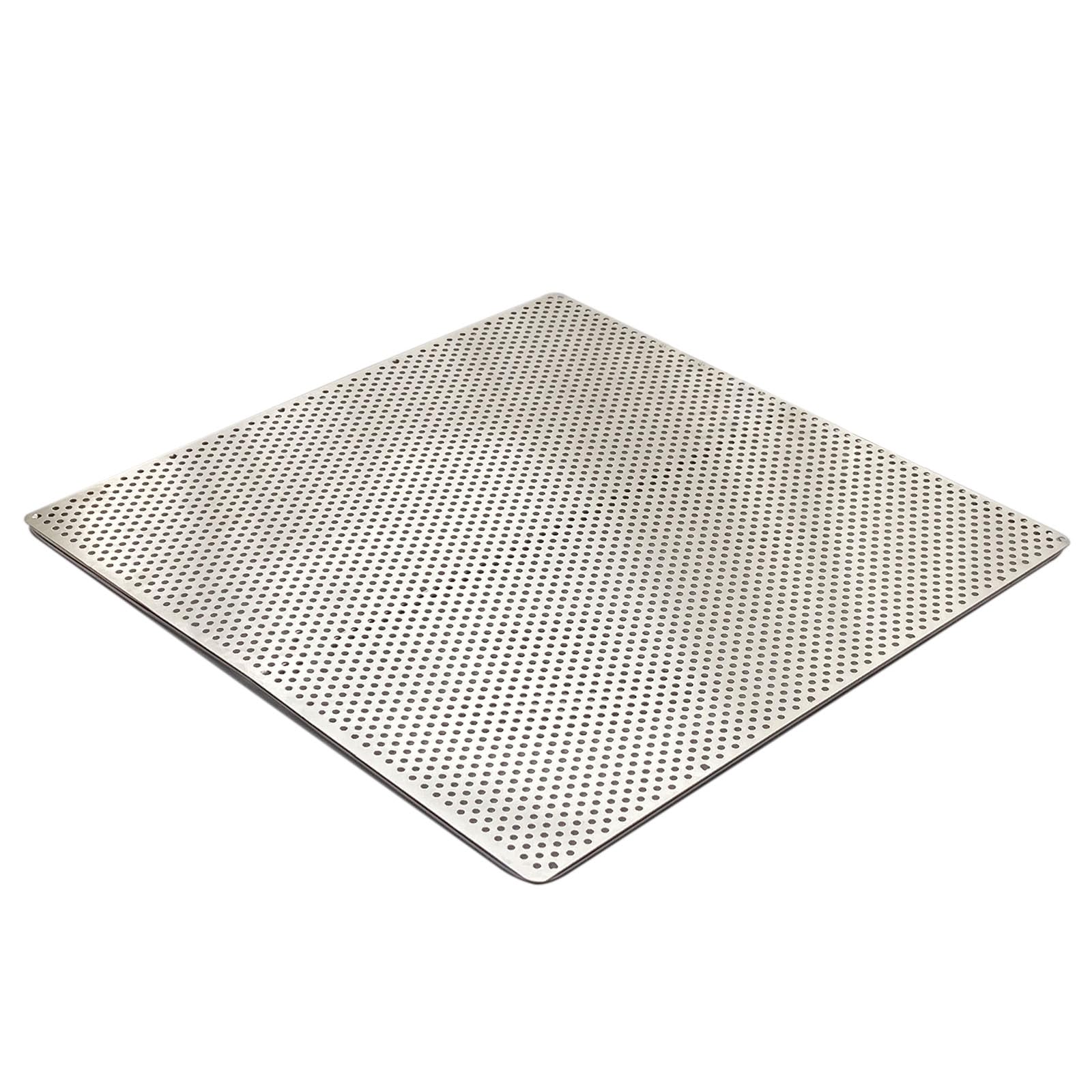 Sunrise Kitchen Supply Stainless Steel Fryer Screen (Solid Screen) (13.5'' X 13.5'')