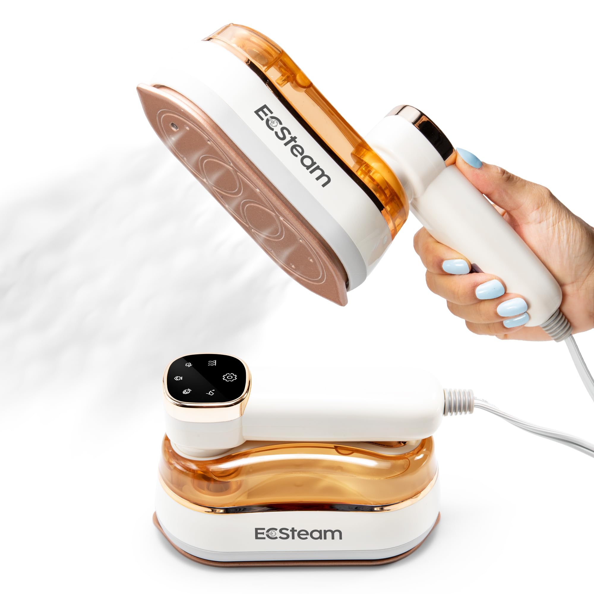 Portable Travel Steamer For Clothes - 2-In-1 Handheld Wrinkle Remover & Rotary Steam Iron, 1200W Fast Heat-Up, 180Ml Water Tank,