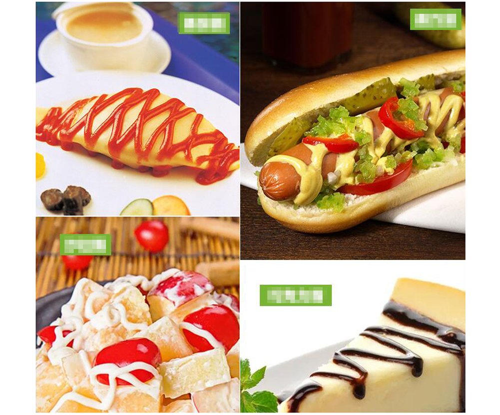 3Pcs 12Oz/360Ml Empty Refillable Squeeze Sauce Condiment Bottles Food Grade Mustard Storage Container Jar Pot With Twist On Cap