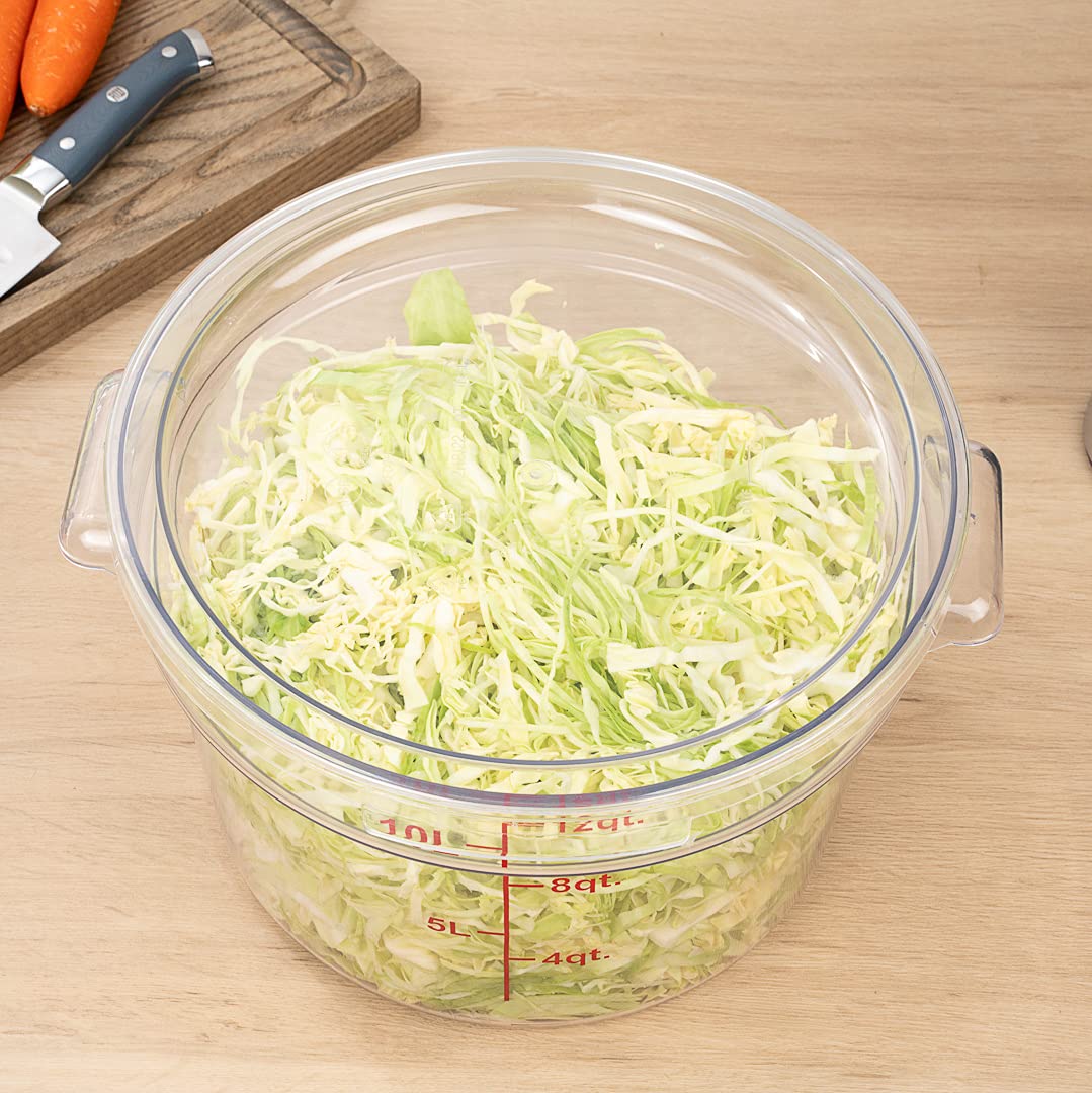 Restaurantware Lids Only: Met Lux Lids For 12 18 And 22 Quart Food Storage Containers 10 Round Lids For Storage Containers - Air
